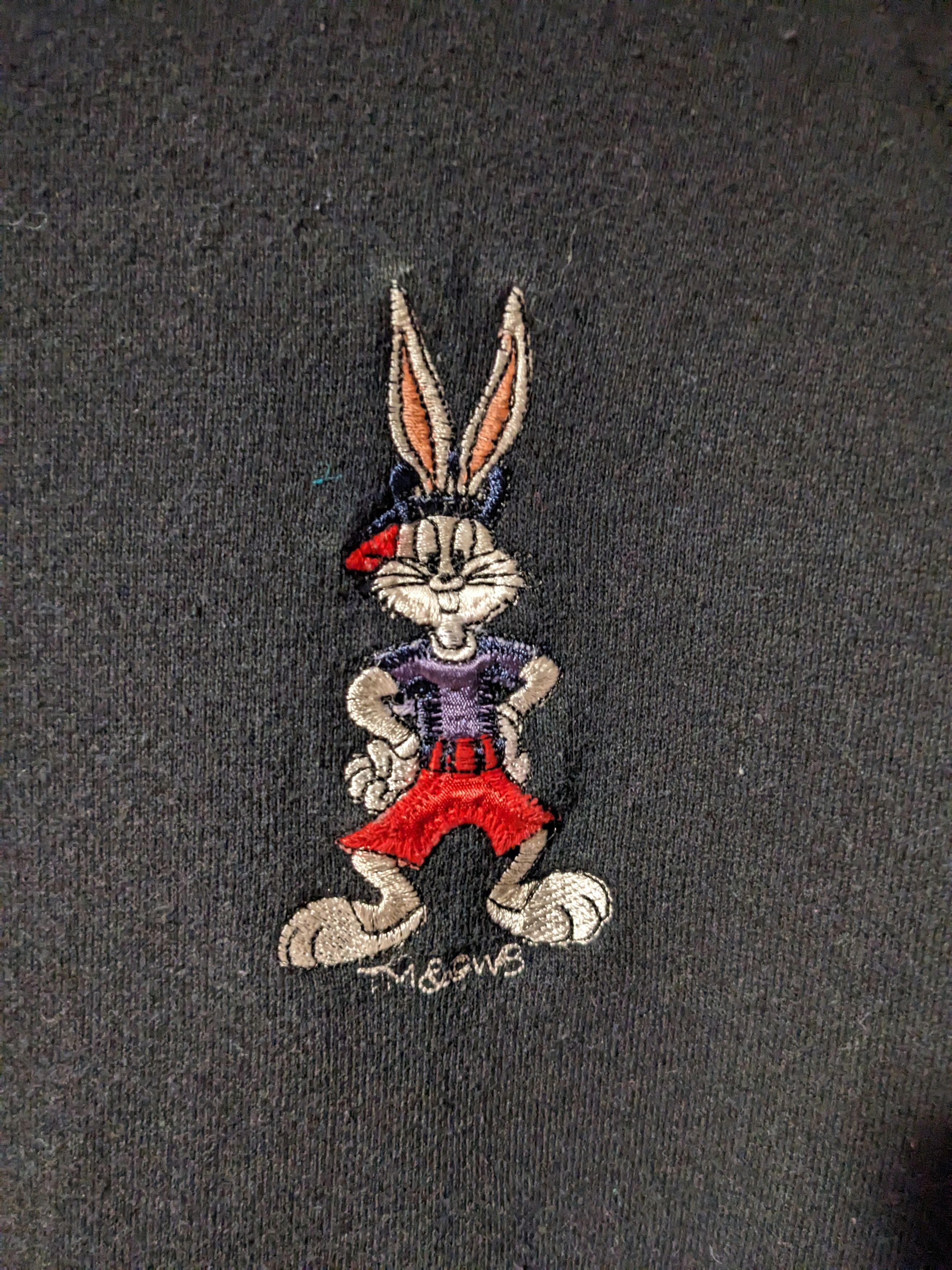Cartoon Network × Vintage Vintage 90s Looney Tunes Bugs Bunny Black Large Sweatshirt Size US L / EU 52-54 / 3 - 2 Thumbnail