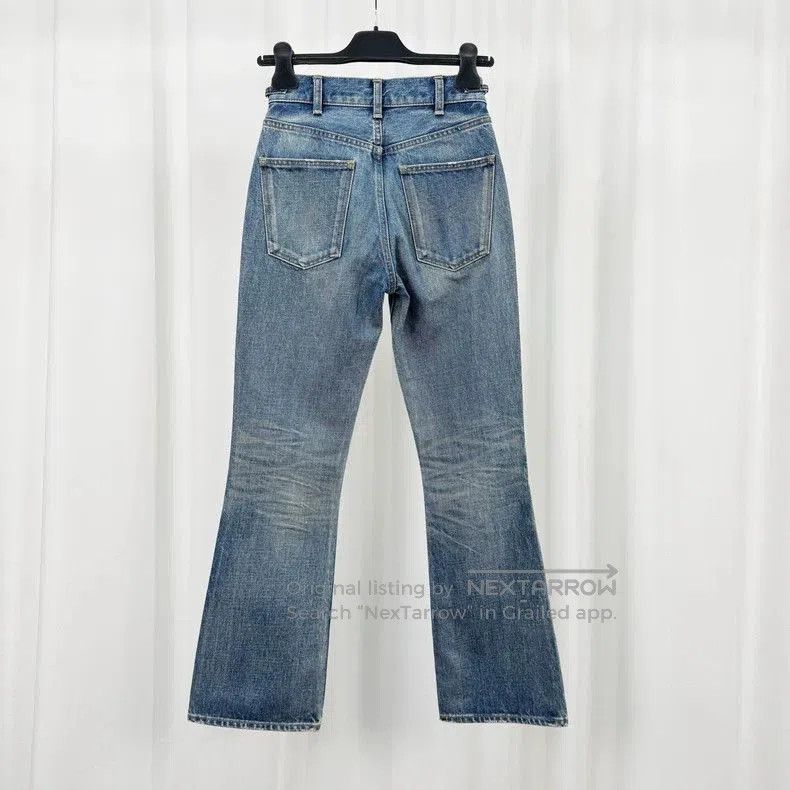 Celine Celine Triomphe Gold Buckle Washed Jeans. Size US 26 / EU 42 - 2 Thumbnail