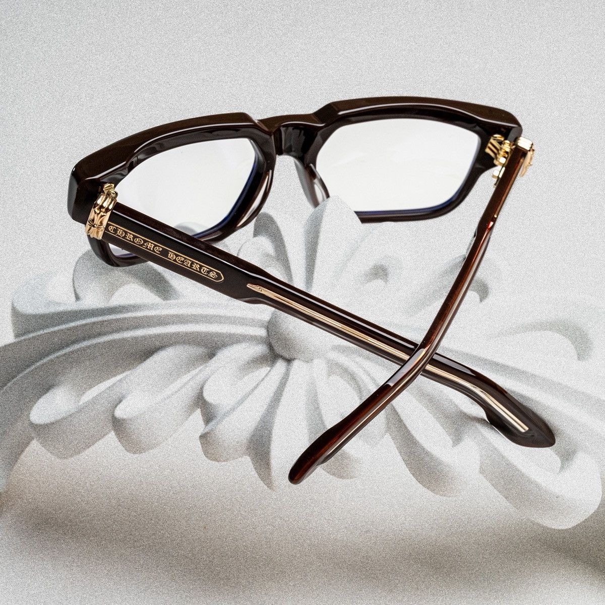 Chrome Hearts CHROME HEARTS 2 THICK CLASSIC BROWN GLASSES Size ONE SIZE - 7 Thumbnail