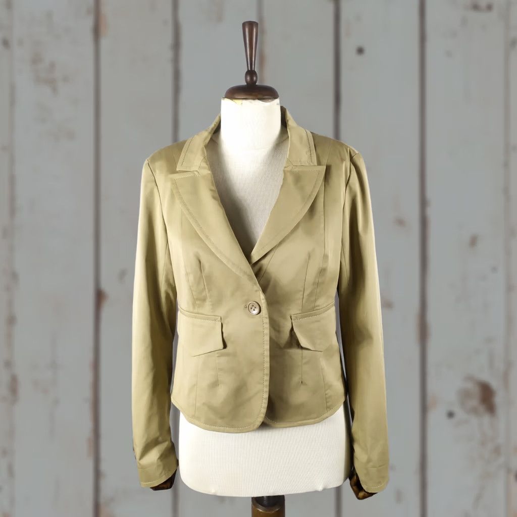 Escada ESCADA Sport Jacket Women's Vintage Casual Cotton Blend Brown 90s Logo Embroidered Pockets Mid-Length Long Sleeve Size 38 Black? Size XS / US 0-2 / IT 36-38 - 1 Thumbnail