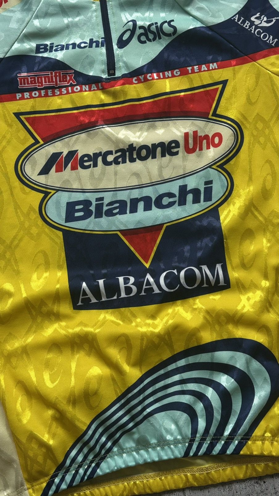 1999 Asics Bianchi Mercatone Uno Vintage Cycling Jersey