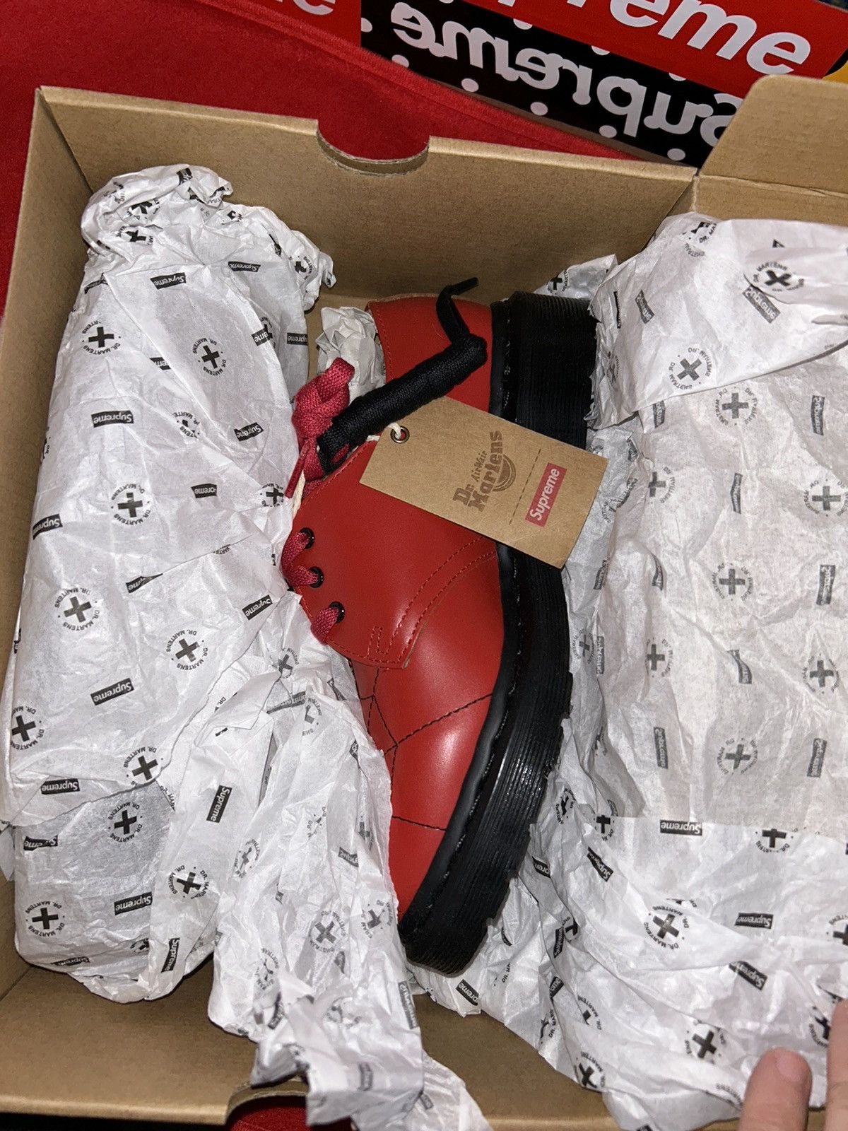 Supreme Supreme x Dr Martens Spiderweb Red 3-Eye Shoes size 4 Size US 5 / EU 37 - 7 Thumbnail