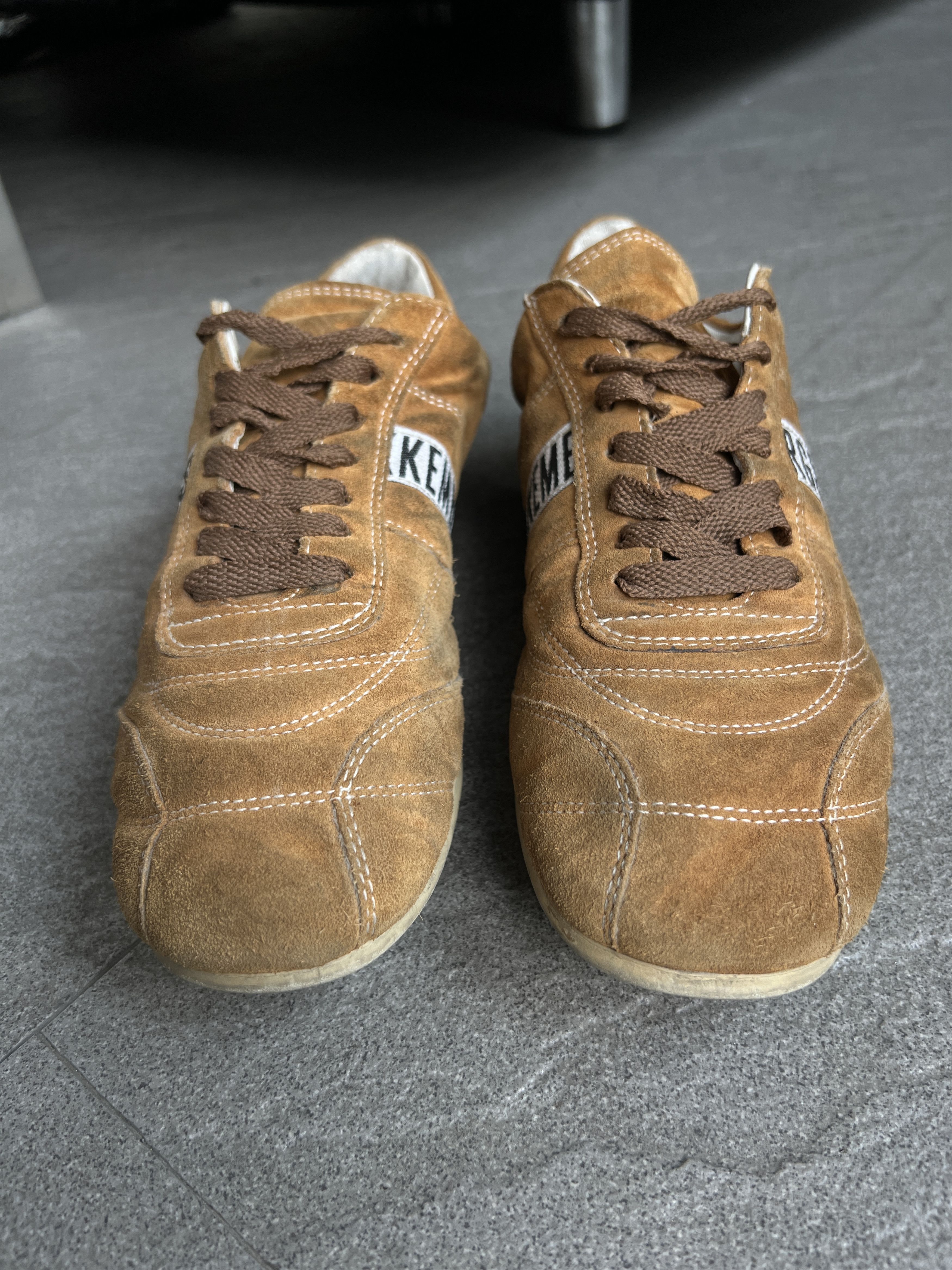 Dirk Bikkembergs Dirk Bikkembergs Suede Soccer Sneakers Brown EU39 Size US 6 / EU 39 - 4 Thumbnail