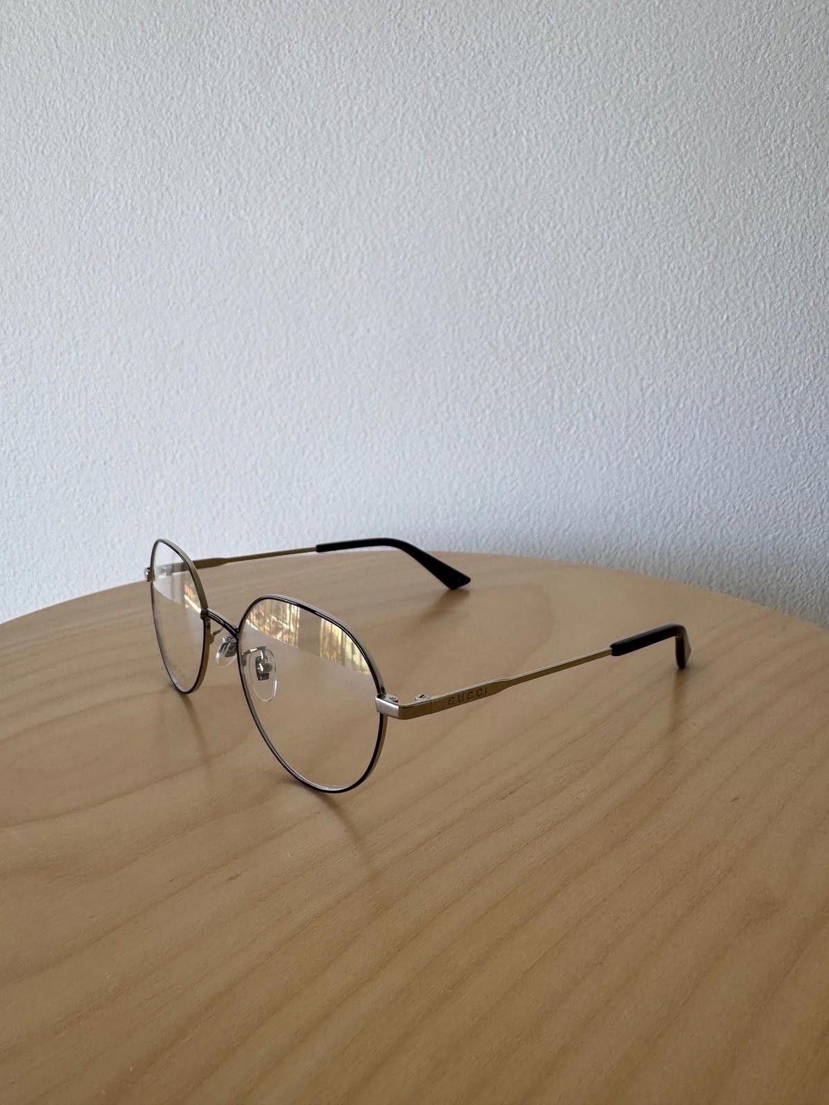 Gucci New Gucci eyewear glasses GG1232OA 003 black silver mens Size ONE SIZE - 2 Thumbnail