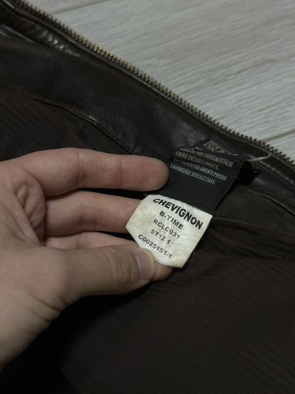 Chevignon Chevignon leather jacket zip vintage Size US L / EU 52-54 / 3 - 9 Thumbnail