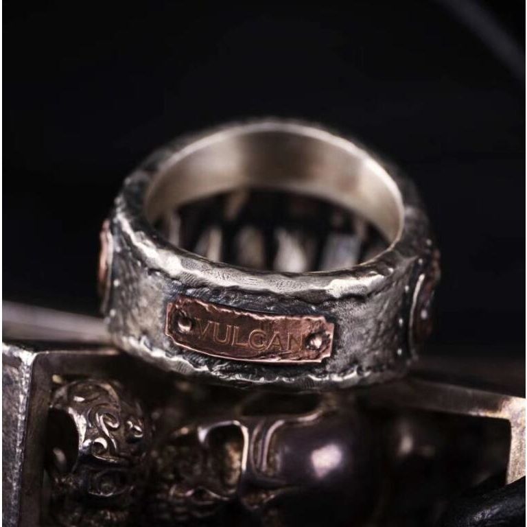 Jewelry Skull Dark Jewelry Rings Open Size Chrome Ring (Size 7-13) Size ONE SIZE - 4 Thumbnail