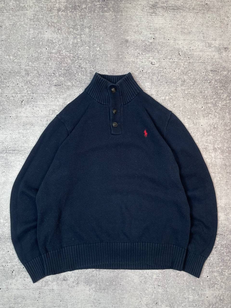 Polo Ralph Lauren Vintage Polo Ralph Lauren Button Knit Sweater Y2K Size US L / EU 52-54 / 3 - 1 Thumbnail