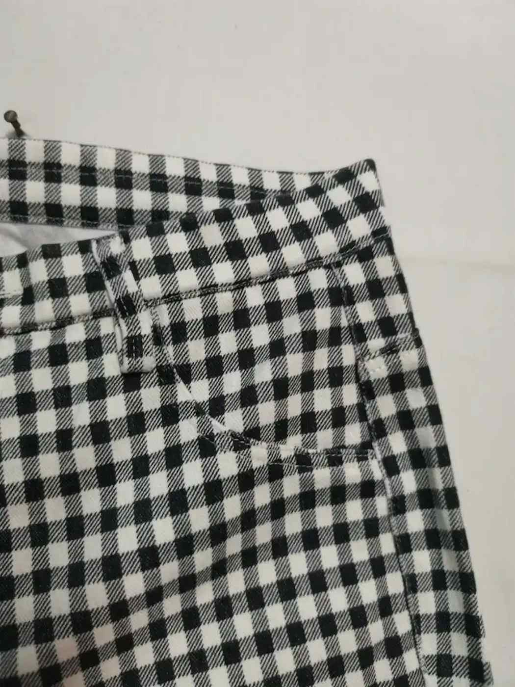Japanese Brand Uniqlo Square Plaid Design Pants Size US 26 / EU 42 - 5 Thumbnail