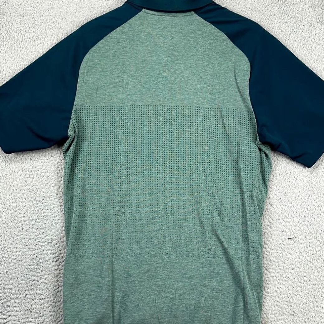 Adidas Adidas Polo Shirt Mens Large Climacool Green Colorblock Golf Short Sleeve Rugby Size US L / EU 52-54 / 3 - 3 Thumbnail