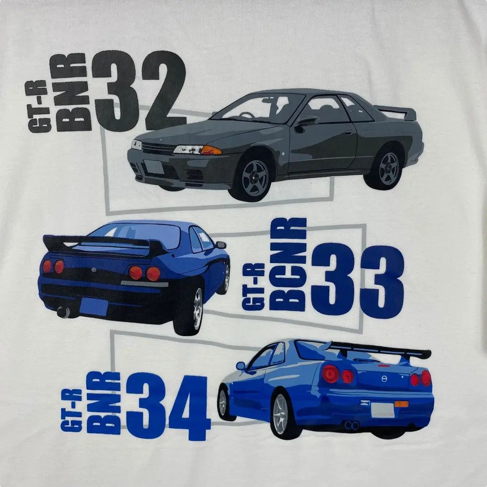 Japanese Brand NISSAN SKYLINE GT-R Model Graphic Tee Shirt Large Size Size US L / EU 52-54 / 3 - 2 Thumbnail
