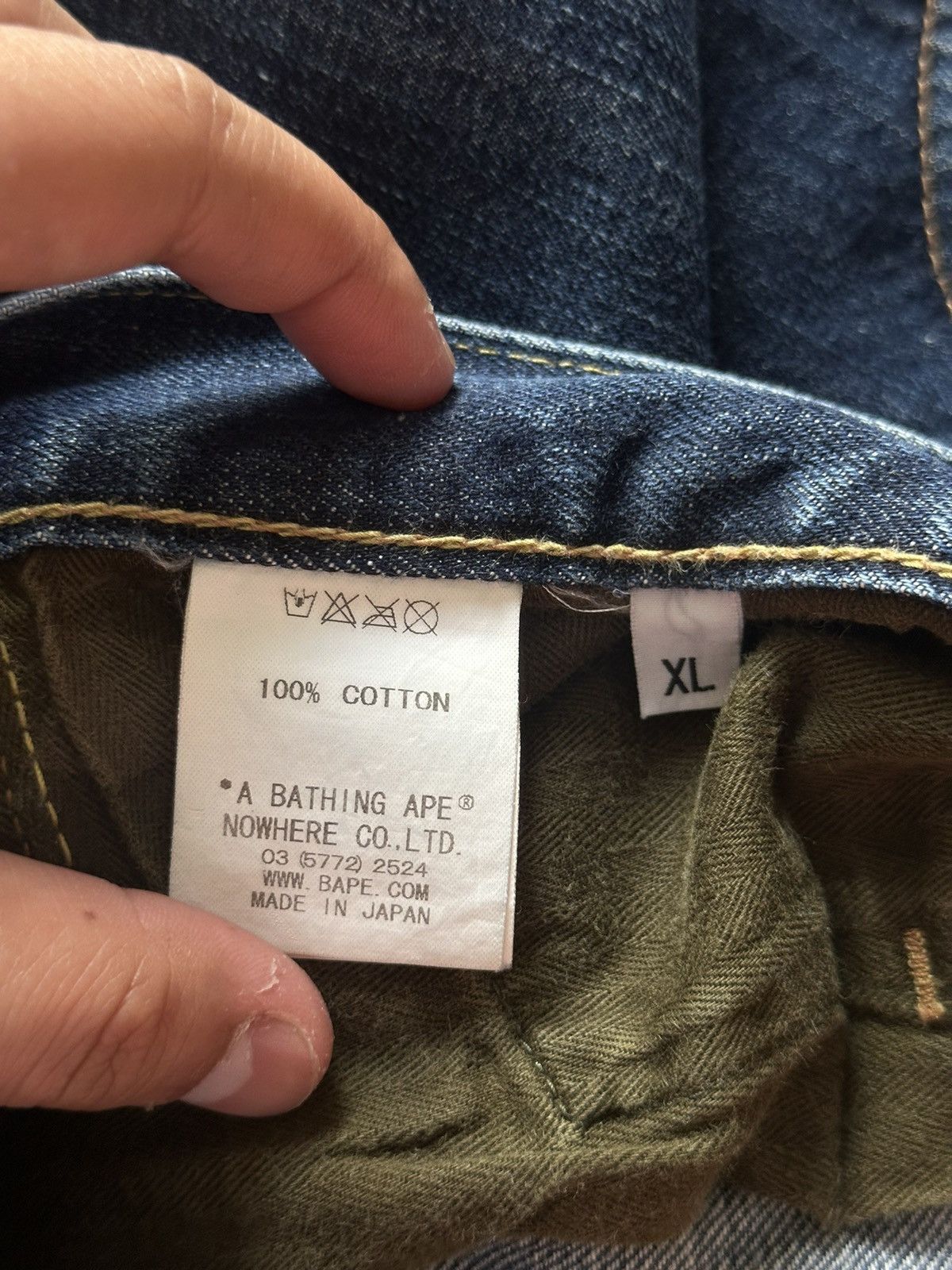 Bape A Bathing Ape Made by Human Denim Pants Size US 34 / EU 50 - 8 Thumbnail