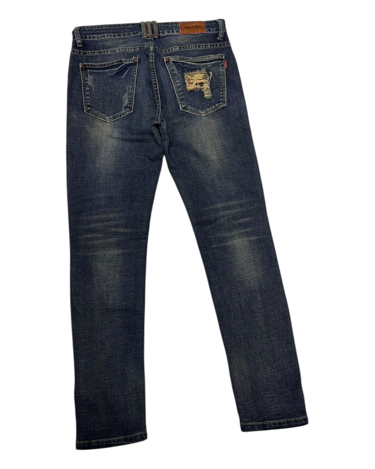 Xander Zhou ZHUO YU DISTRESSED DENIM JEANS Size US 32 / EU 48 - 4 Thumbnail