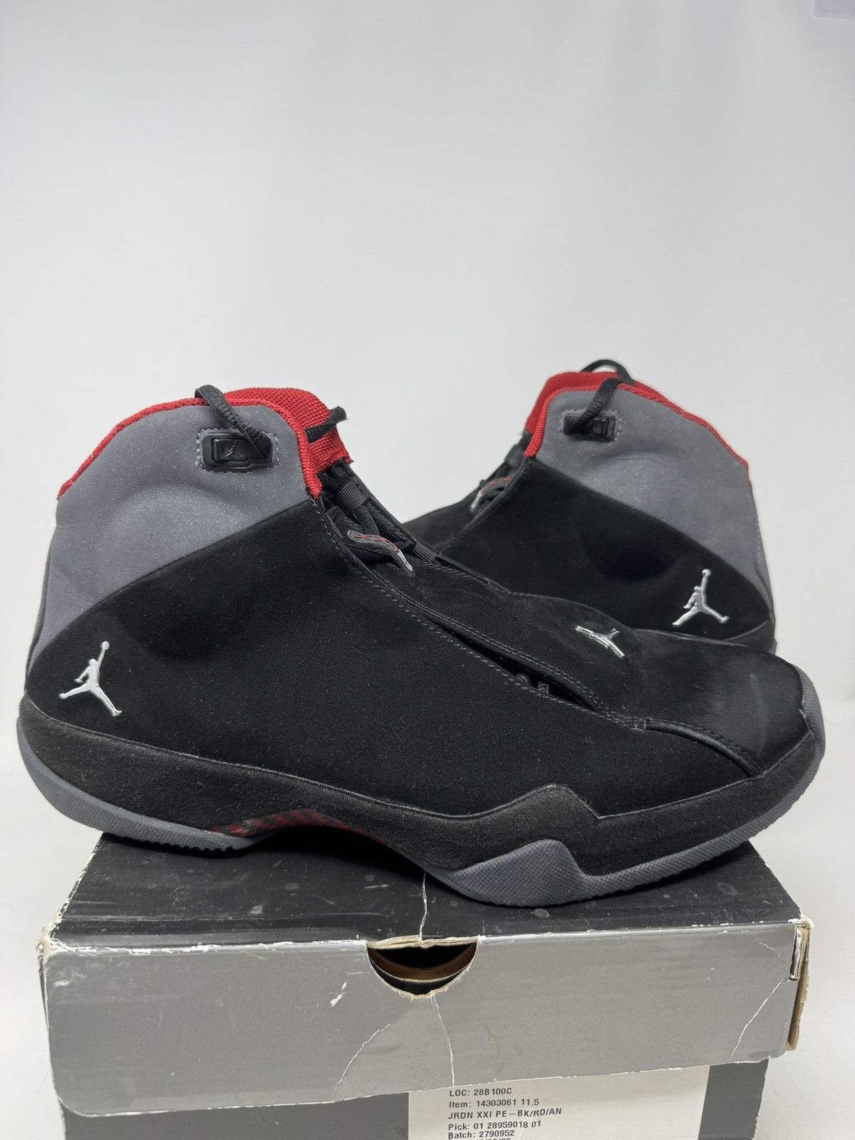 Jordan Brand Nike Air Jordan 21 Retro Og Black Anthracite Size US 11.5 / EU 44-45 - 2 Thumbnail