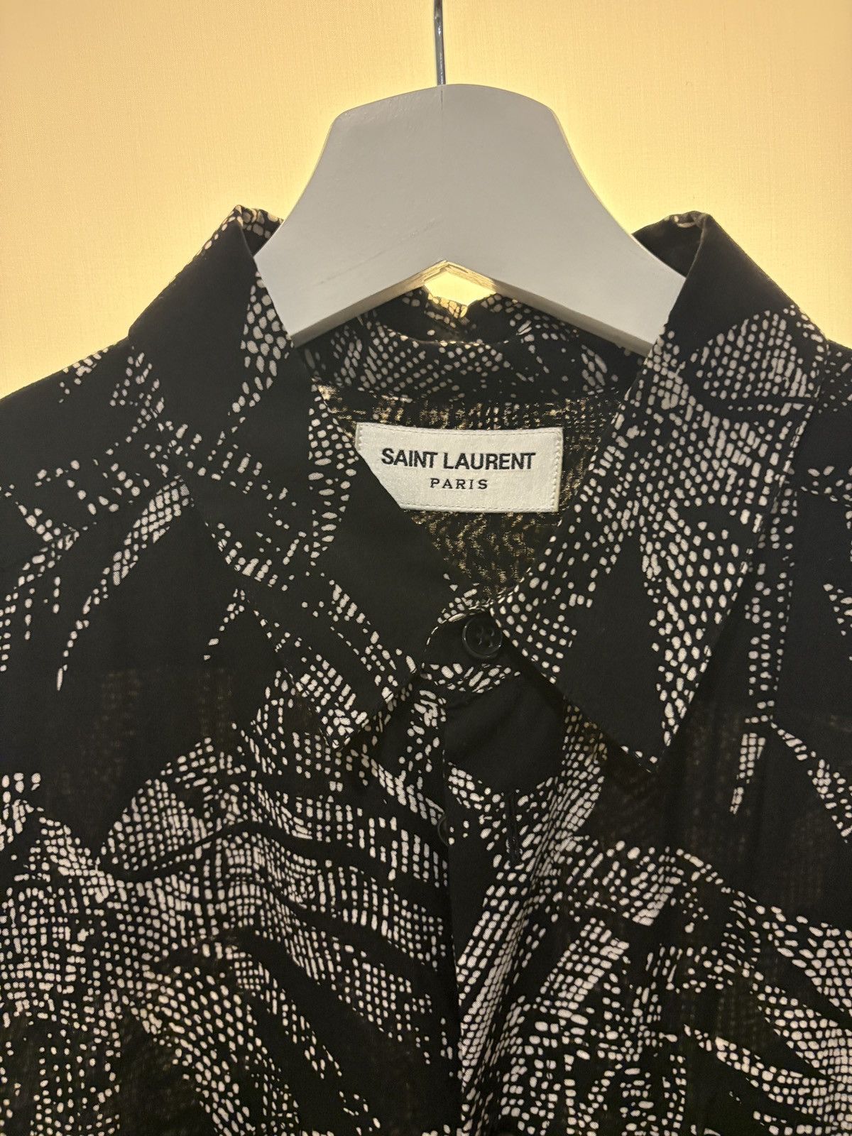 Saint Laurent Paris Saint Laurent dark palm trees shirt Size US S / EU 44-46 / 1 - 5 Thumbnail