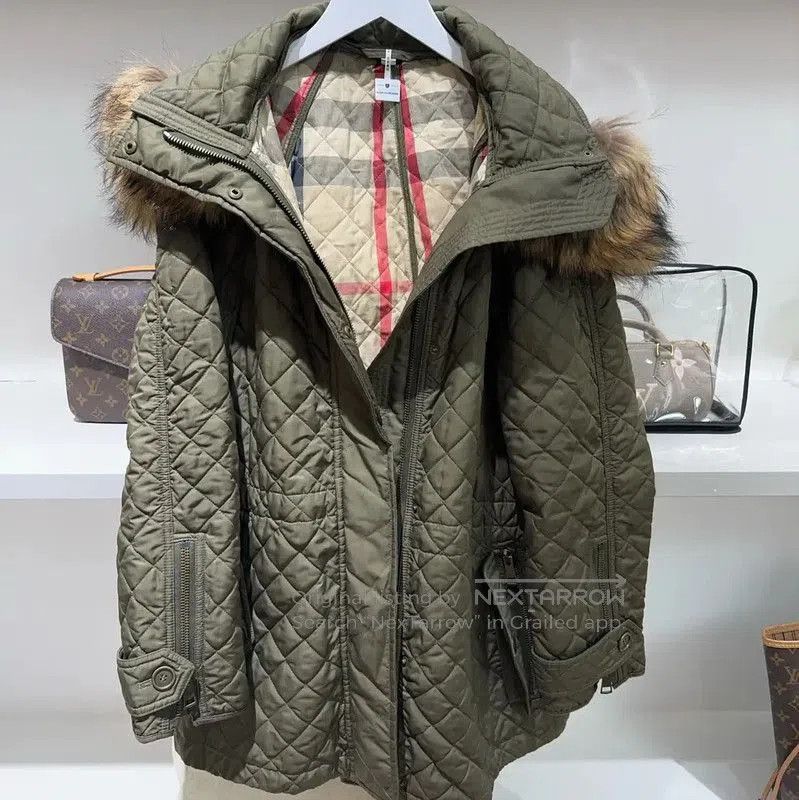 Burberry Green Women's Winter Cotton Jacket.