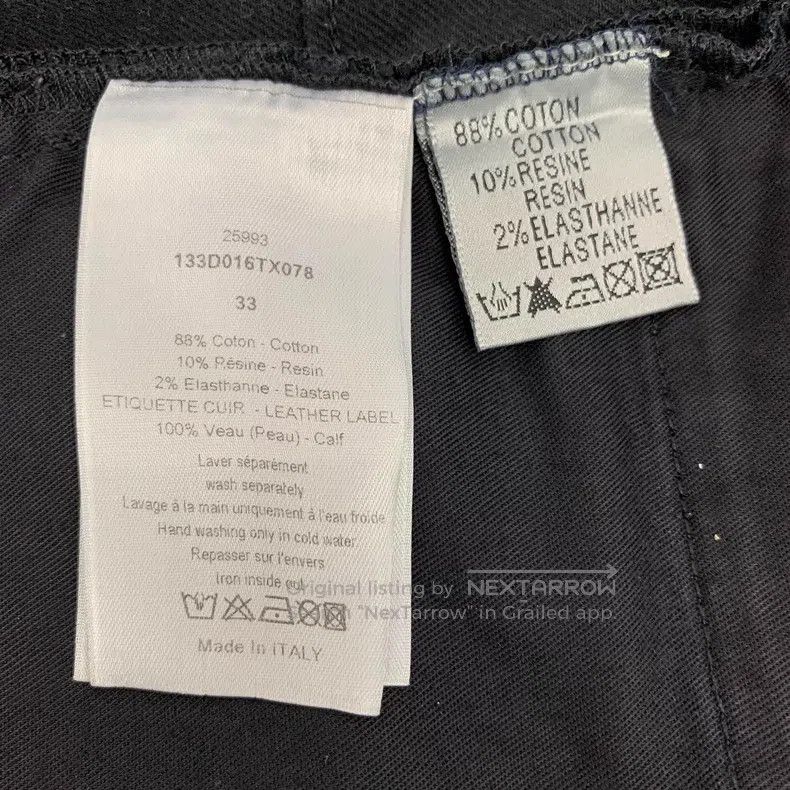 Dior Dior Black cotton casual denim trousers Size US 33 - 8 Thumbnail