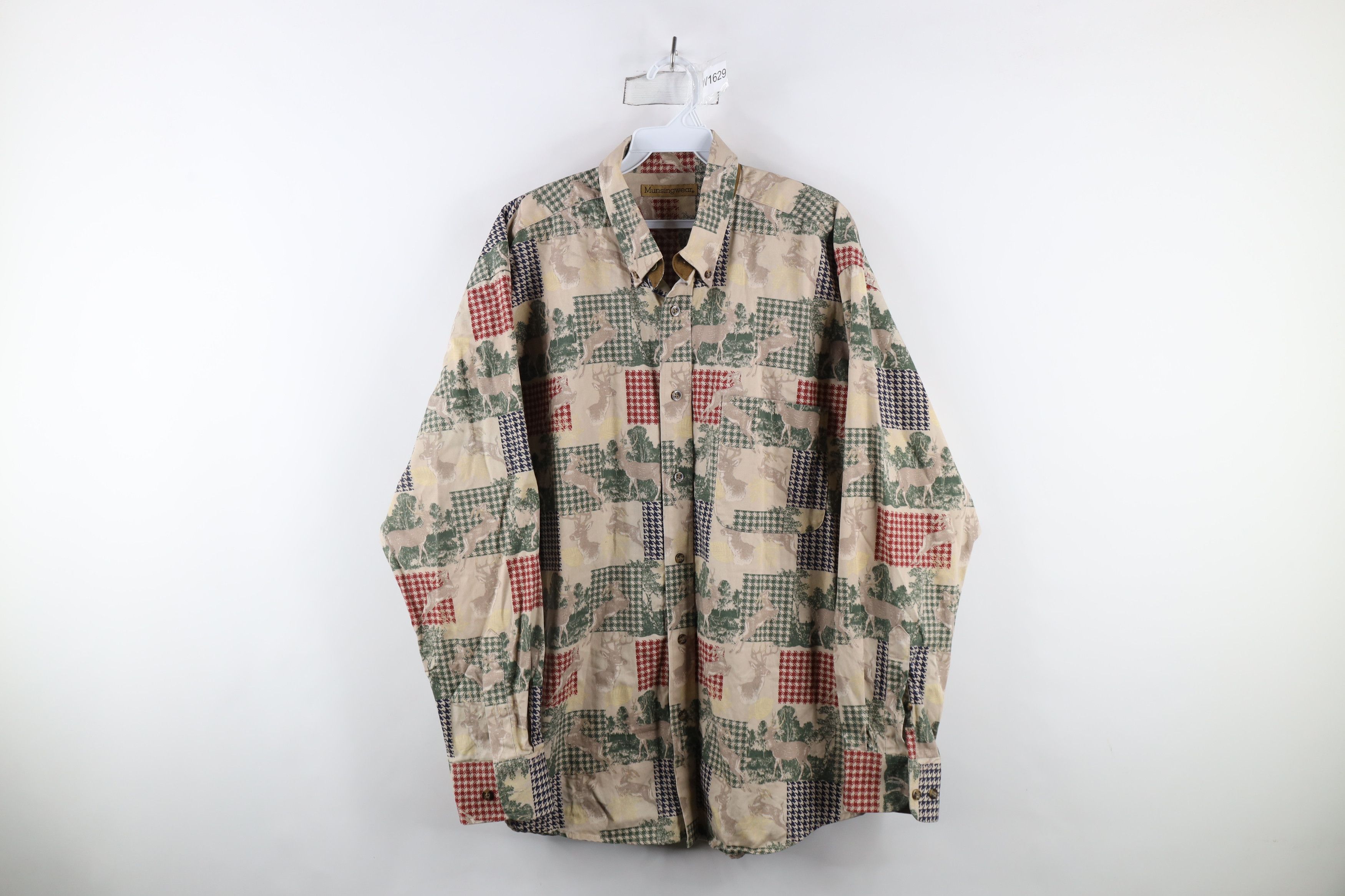 Vintage Vintage 90s Streetwear Buck All Over Print Button Down Shirt Size US XL / EU 56 / 4 - 1 Thumbnail