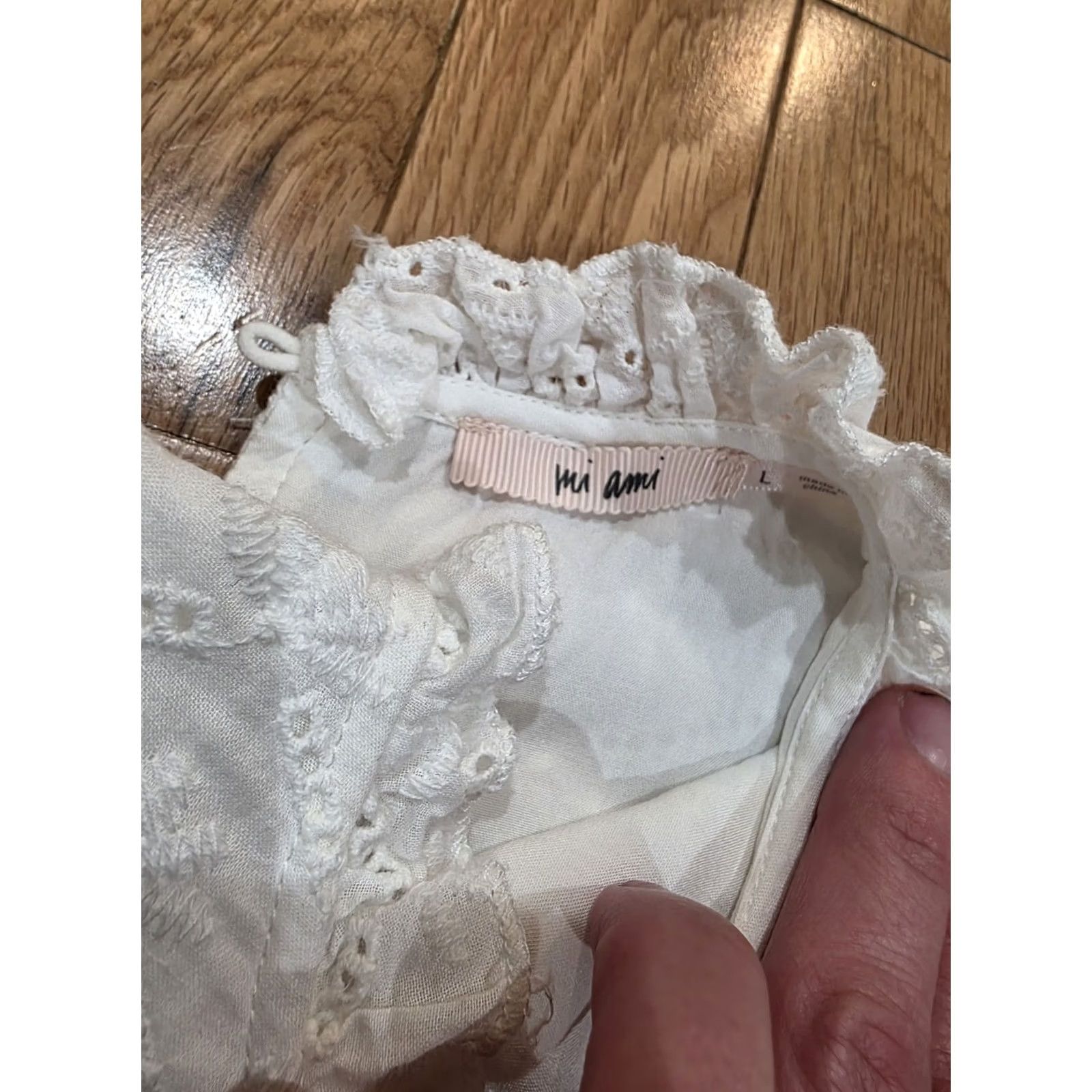 Vintage AMI Me Ami White Blouse For Women XS Blouse White XS Womens Size XS / US 0-2 / IT 36-38 - 3 Thumbnail