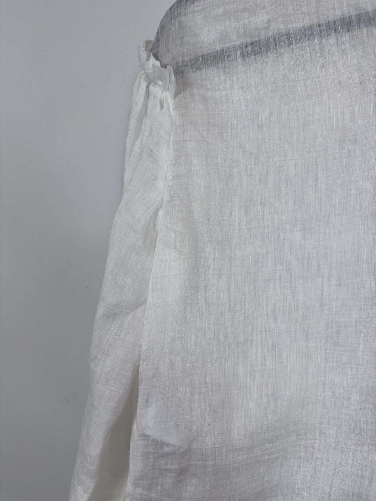 Sandro Sandro NWT Women’s White Babydoll Linen Blend Blouse Top Size S / US 4 / IT 40 - 19 Thumbnail