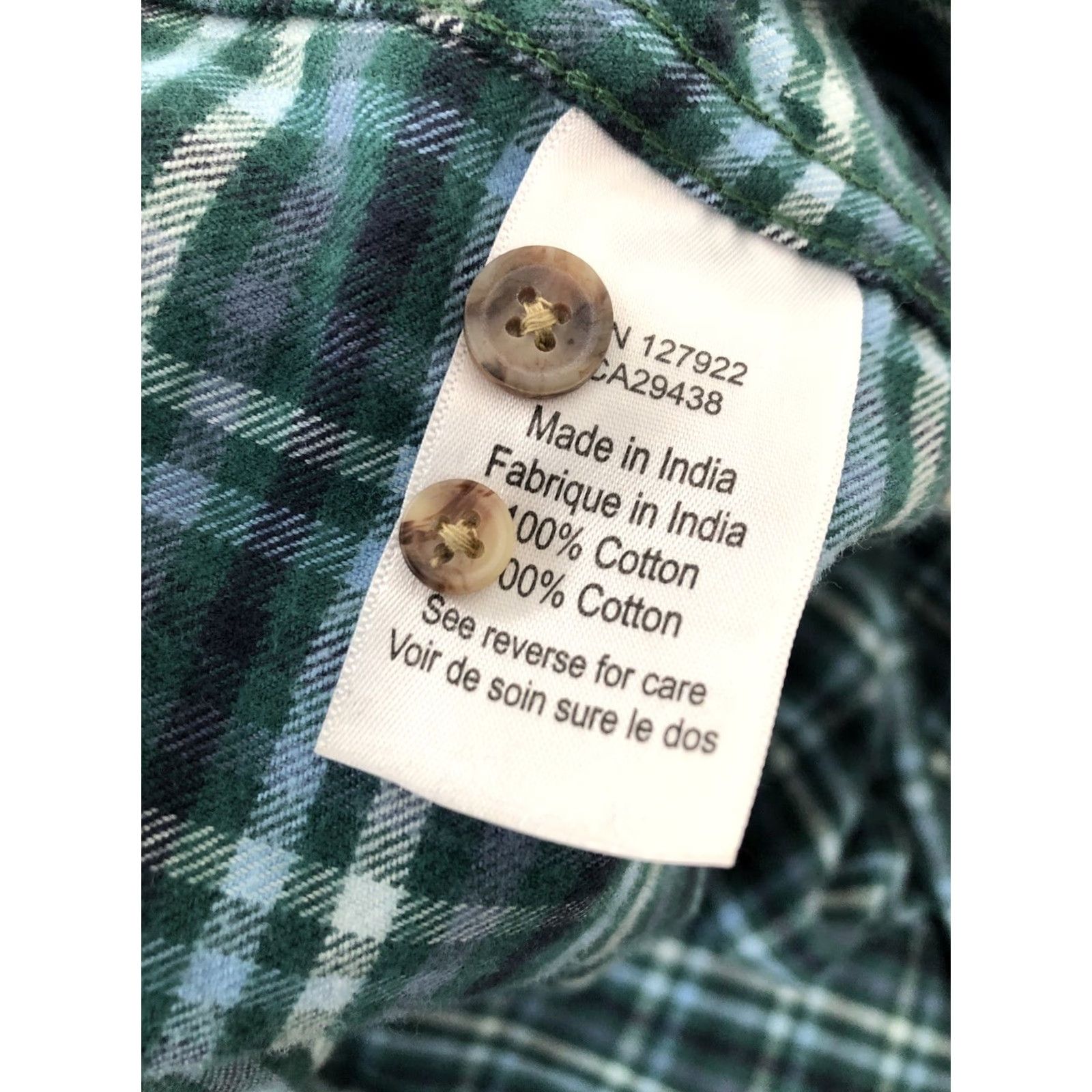 Mountain Khakis MOUNTAIN KHAKIS - Embroidered Plaid Check Mens Lg. FLANNEL Shirt Size US L / EU 52-54 / 3 - 7 Thumbnail