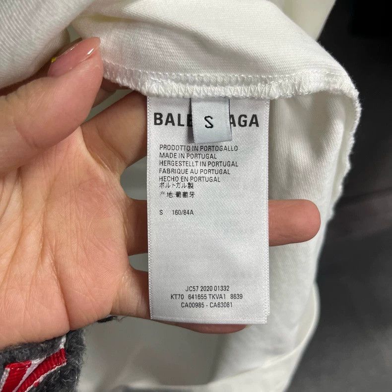 Balenciaga Balenciaga White Melting Smiley Print Casual T-Shirt Size US S / EU 44-46 / 1 - 4 Thumbnail