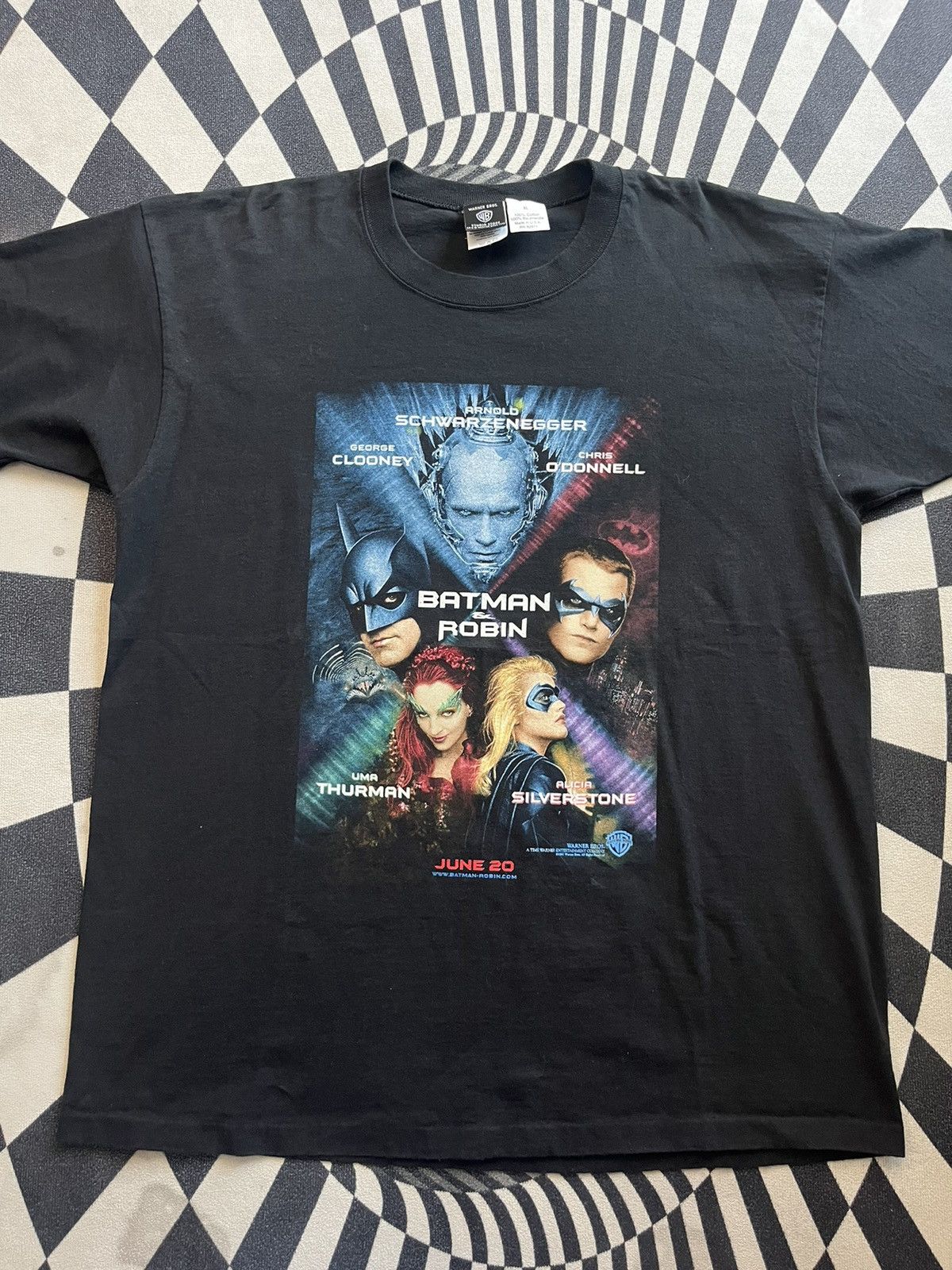 Warner Bros Vintage BATMAN & ROBIN 1997’s Film by Warner Bros promo Size US XL / EU 56 / 4 - 3 Thumbnail