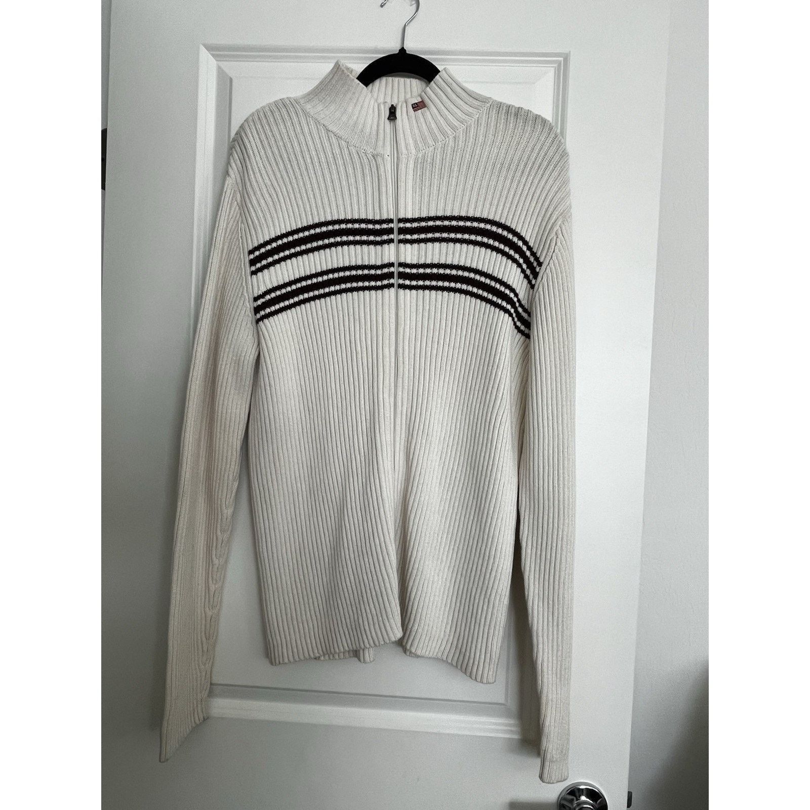 Polo Ralph Lauren VTG Polo Jeans Ralph Lauren Sweater Mens Large Full Zip Size US L / EU 52-54 / 3 - 1 Thumbnail