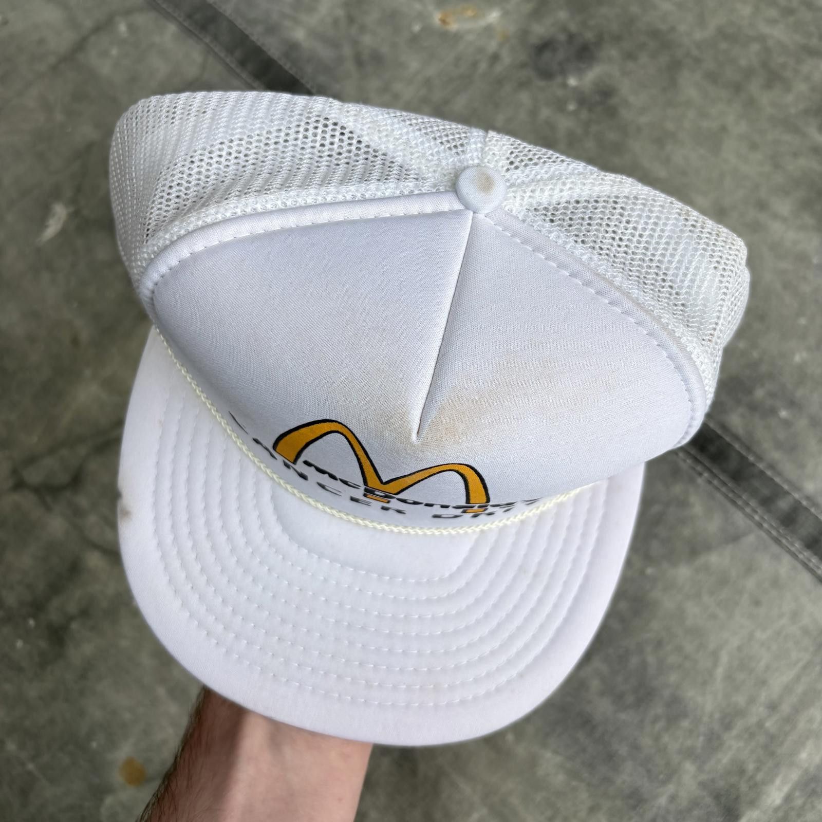 Vintage Vintage Deadstock McDonald’s Cancer Drive Rope Trucker Hat Size ONE SIZE - 3 Thumbnail