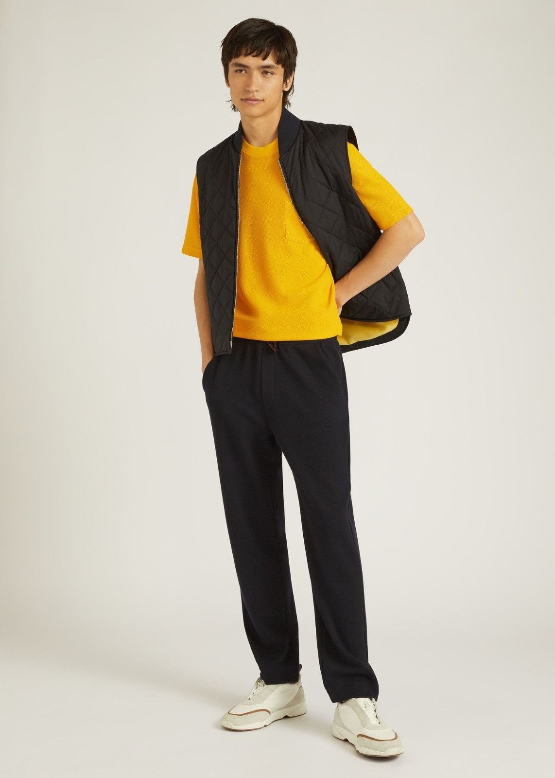 Loro Piana o1srvl11e0924 Girocollo Short Sleeve T-Shirt in Yellow Size US S / EU 44-46 / 1 - 5 Thumbnail