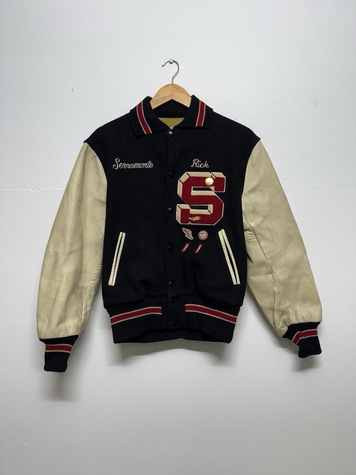Other 1950s Flying Goose Leather & Wool Letterman Jacket Large Size US L / EU 52-54 / 3 - 1 Thumbnail