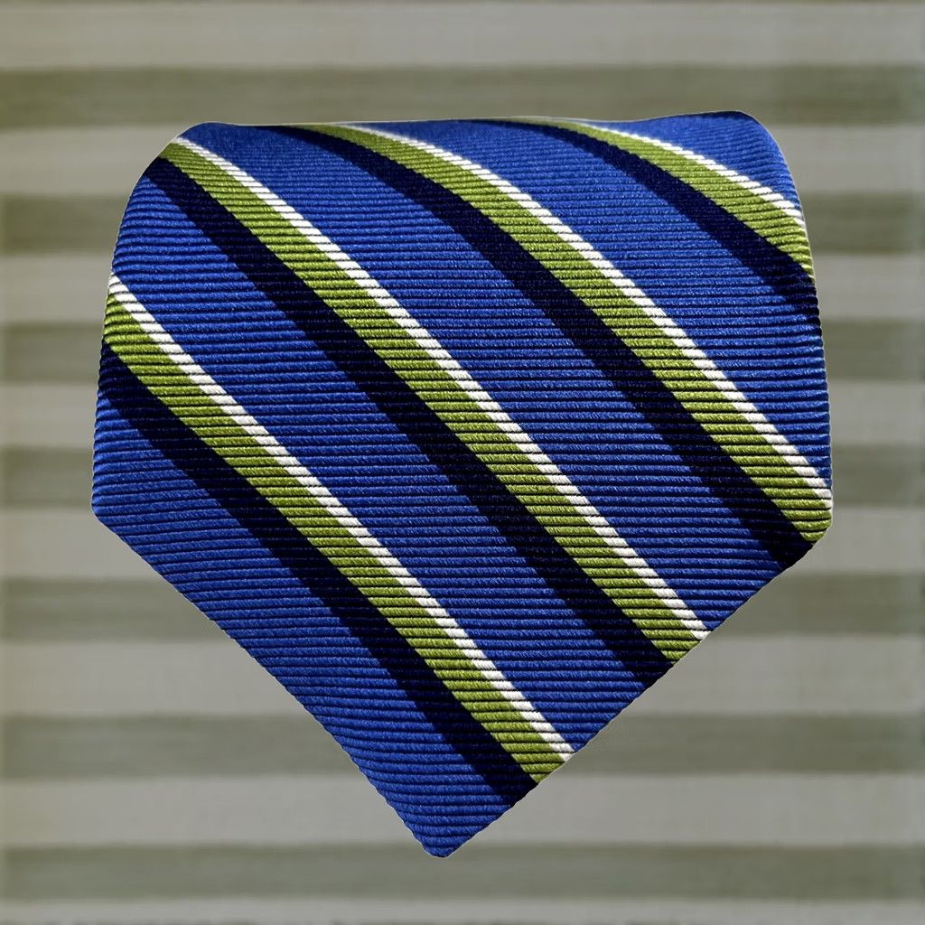 Brooks Brothers Brooks Brothers Makers Men’s Silk Striped Tie Wide 59" Multicolor - Woven in England Made in USA, 100% Silk, Classic Length Size ONE SIZE - 1 Thumbnail