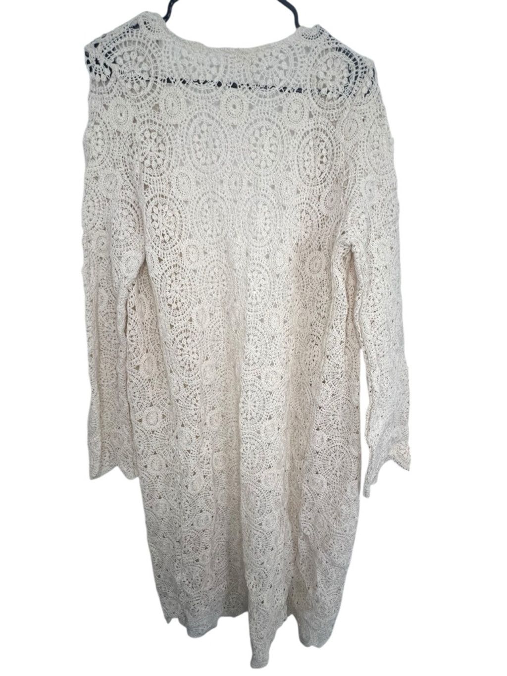 Miss Me Miss Me Cream Boho Crochet Lace Long Sleeve Duster Cardigan Size S / US 4 / IT 40 - 7 Thumbnail