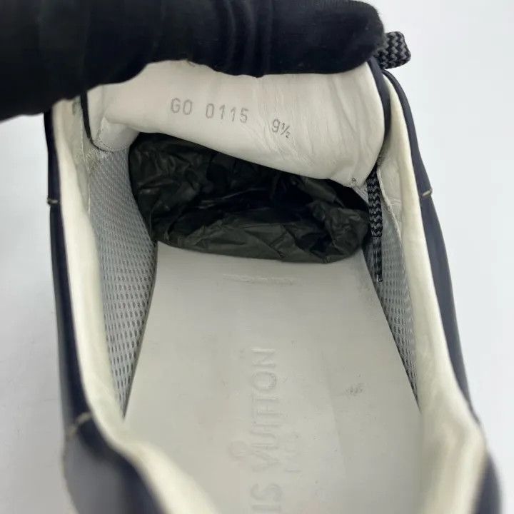 Louis Vuitton Louis Vuitton Blue Low-Top Leather Sneakers -2508 Size US 10.5 / EU 43-44 - 7 Thumbnail