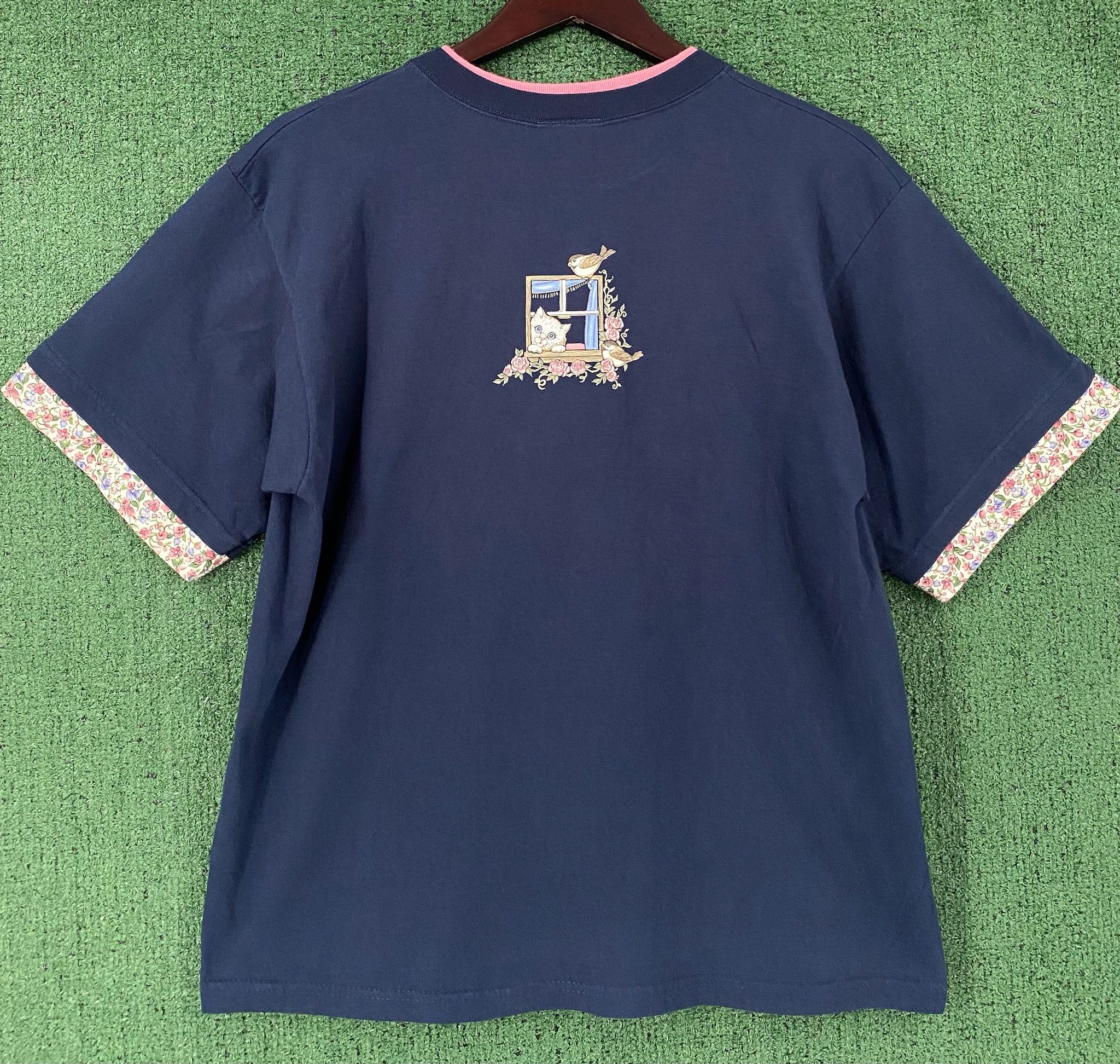 Other 90’s Morning Sun Cat Kitten Birds T-shirt Large Size L / US 10 / IT 46 - 7 Thumbnail