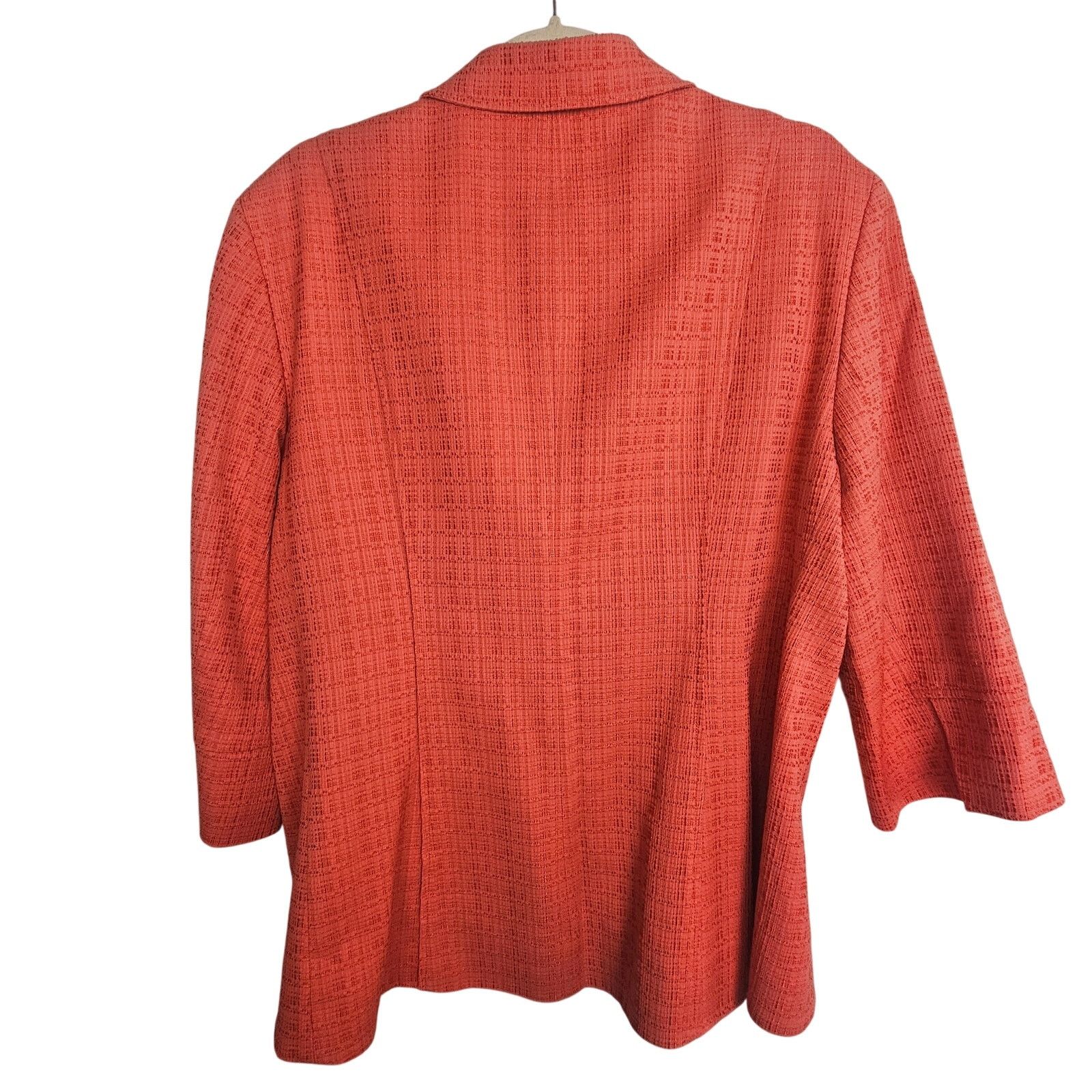 Lafayette 148 Lafayette 148 Textured Coral Blazer 16 Designer Career Corp Size XXL / US 16-18 / IT 52-54 - 9 Thumbnail