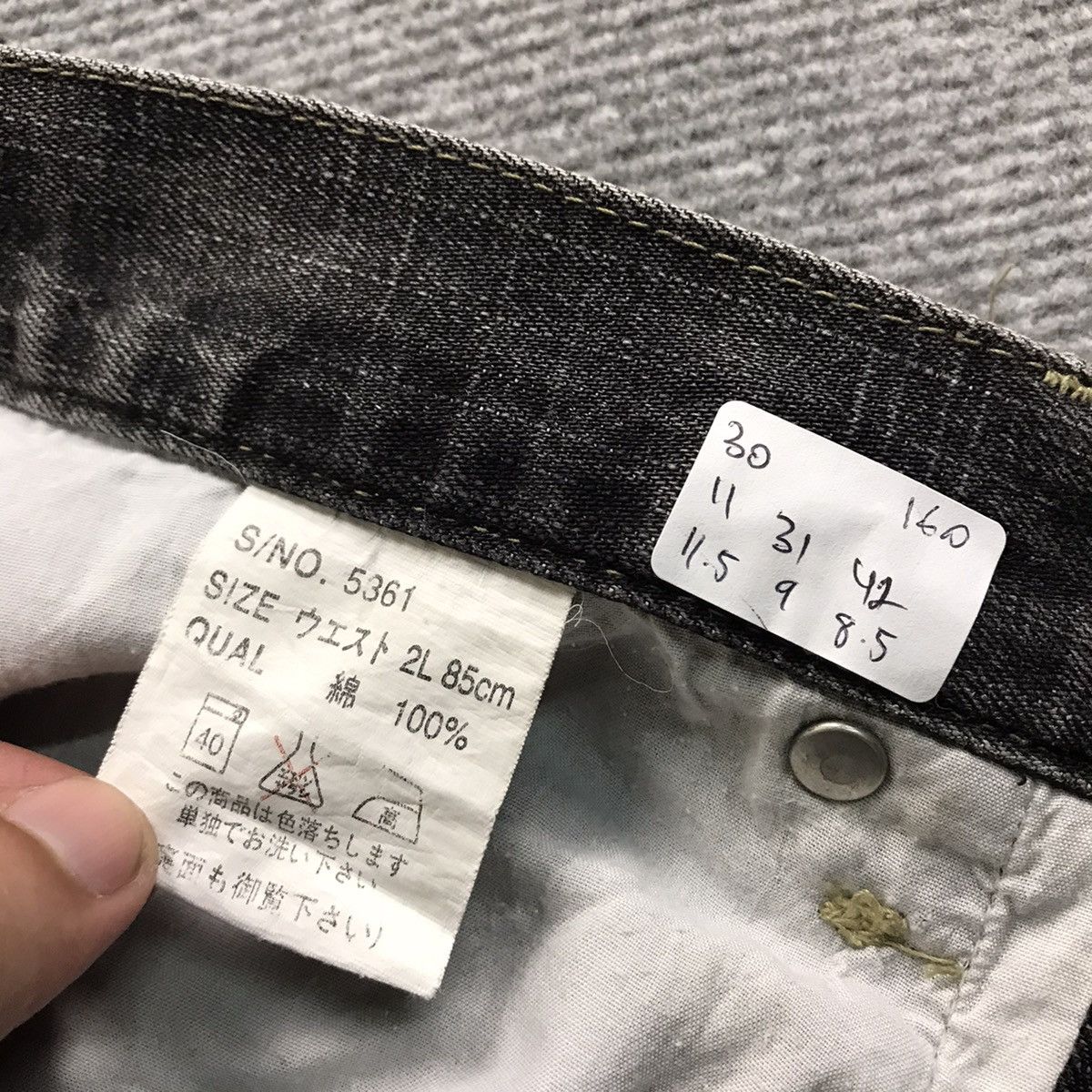 If Six Was Nine BUFFALO DISTRESSED IF SIX WED NINA STYLE BLACK FADED PANTS Size US 30 / EU 46 - 16 Thumbnail