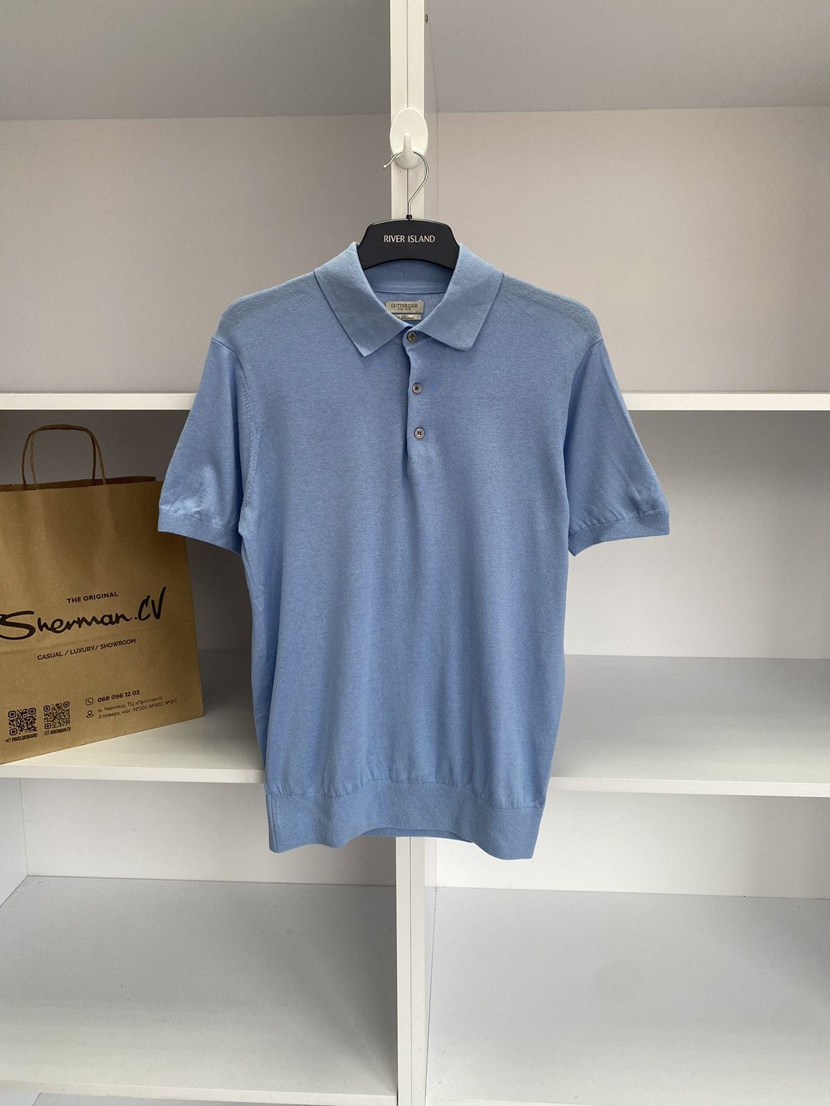 Designer × Vintage Vintage Gutteridge cotton and silk Polo shirt Size US M / EU 48-50 / 2 - 1 Thumbnail