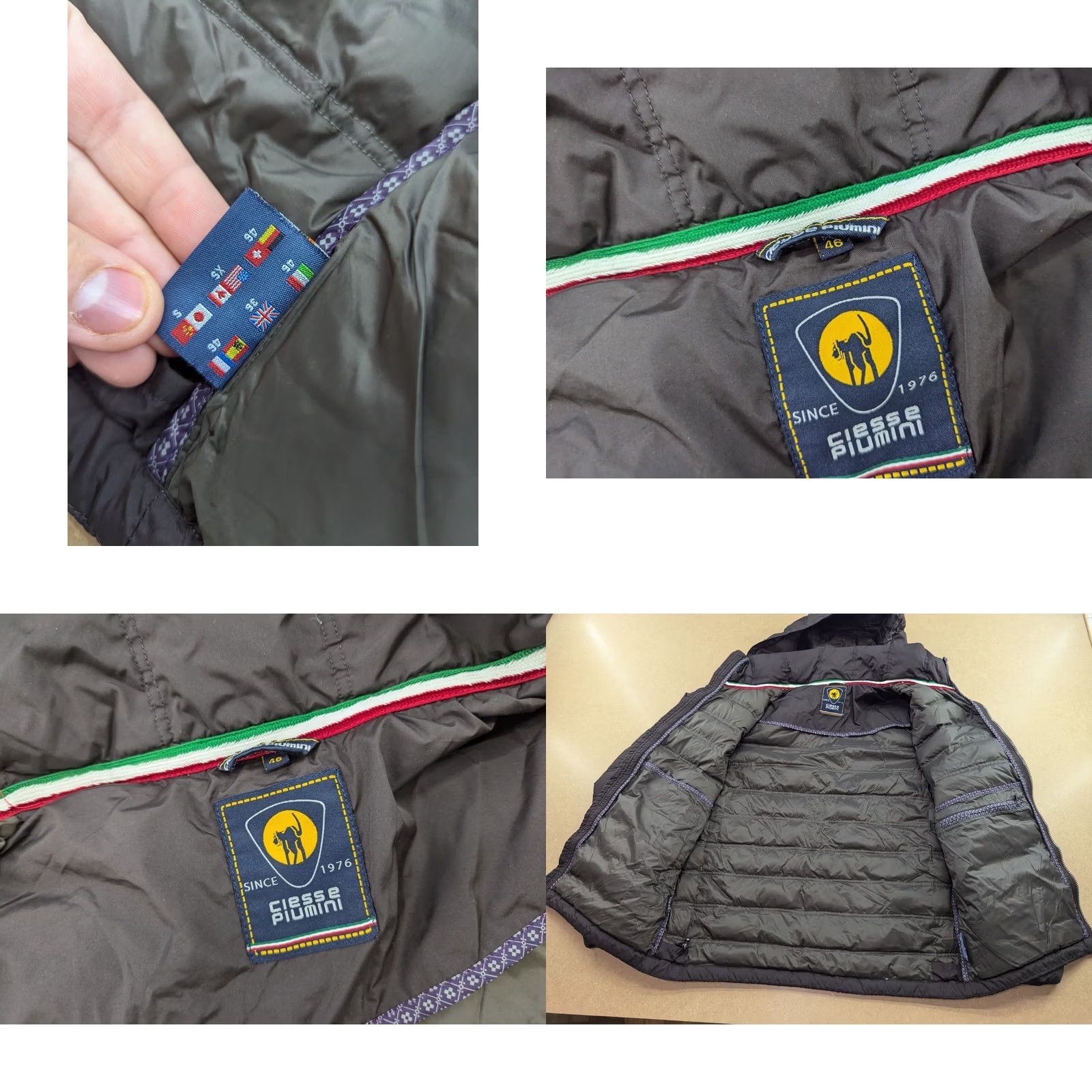 Vintage Ciesse Piumini Down Fill 800 Puffer Jacket Womens Jersey Brown 46 Long Zip Hooded Reversible Casual Outdoor Size L / US 10 / IT 46 - 9 Thumbnail