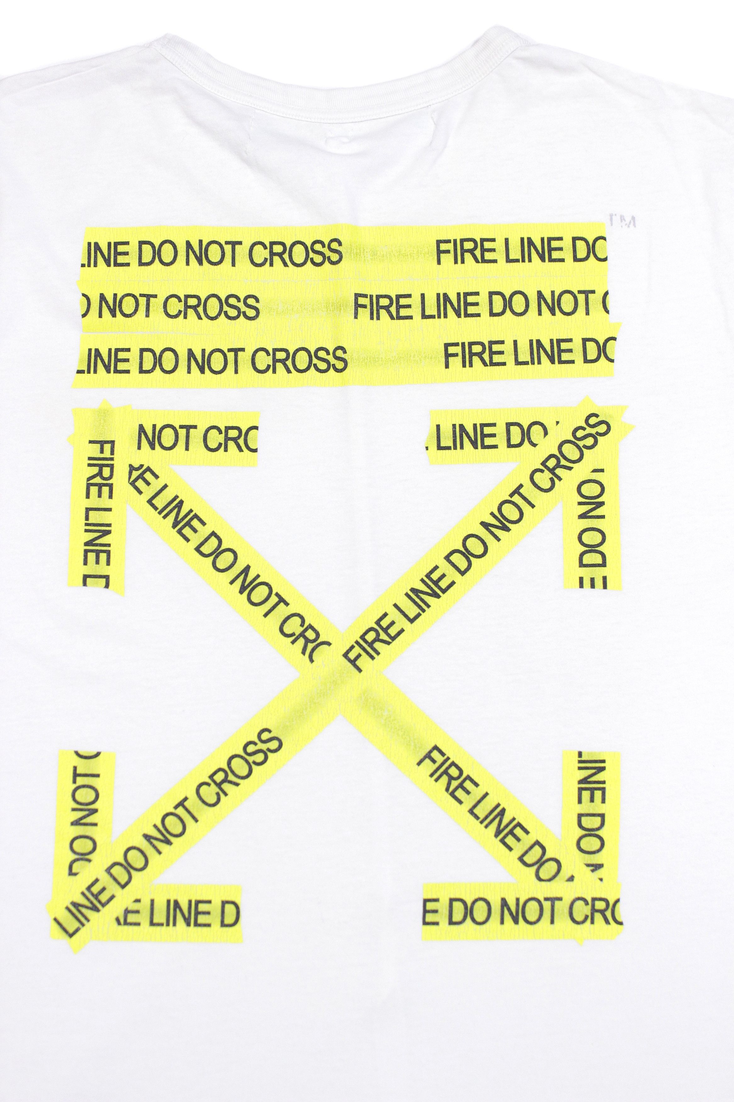 Off-White "Temperature" Cross Lines Tee Size US XL / EU 56 / 4 - 4 Thumbnail