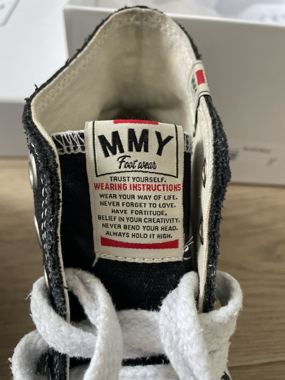 Maison MIHARA YASUHIRO MMY Maison Mihara Yasuhiro Peterson High Black Sneakers Size US 7.5 / EU 40-41 - 6 Thumbnail