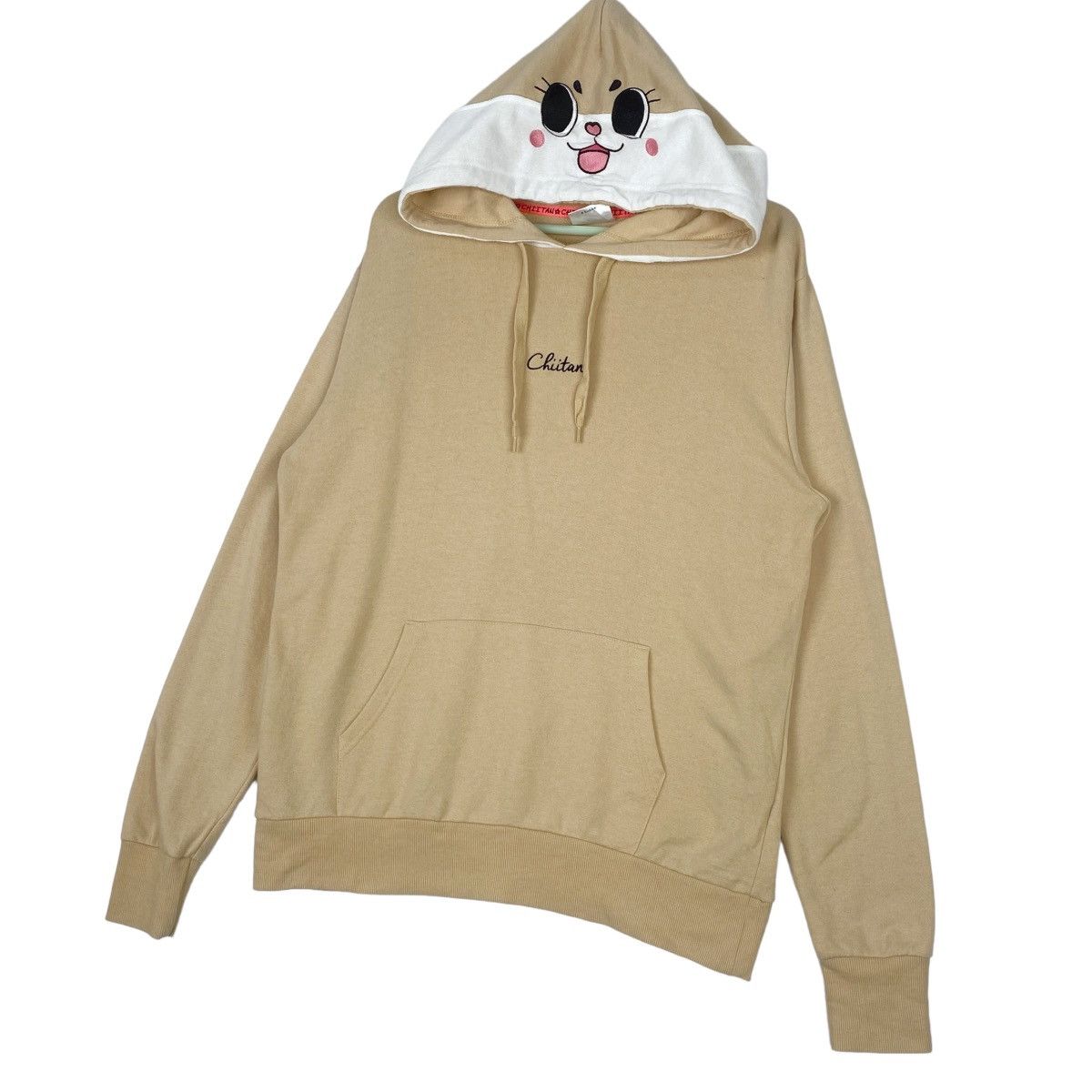 Designer × Vintage Chiitan Hoodie Sweatshirt Brown Pullover Jumper Size XL / US 12-14 / IT 48-50 - 3 Thumbnail