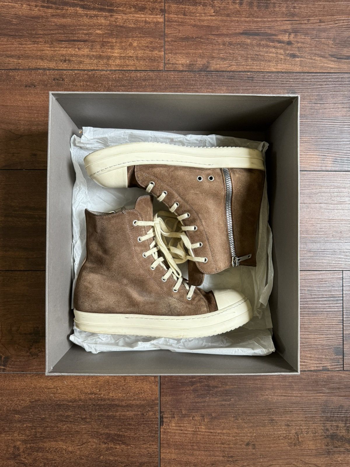 rickowens sneakers ラモーンズダストスエード42