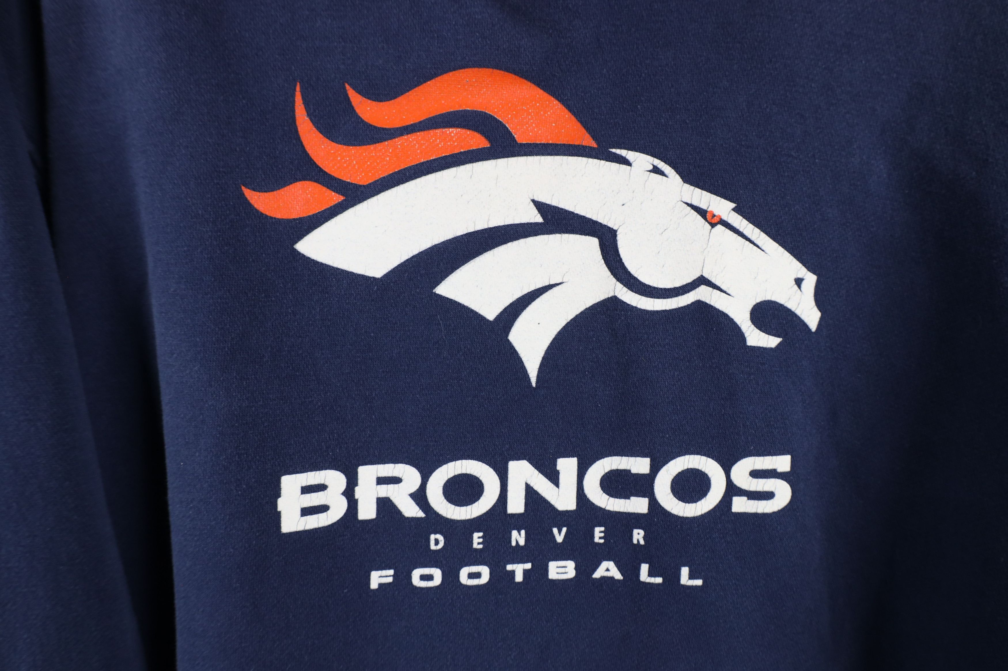 Vintage Vintage Spell Out Denver Broncos Football Hoodie Sweatshirt Size US L / EU 52-54 / 3 - 5 Thumbnail