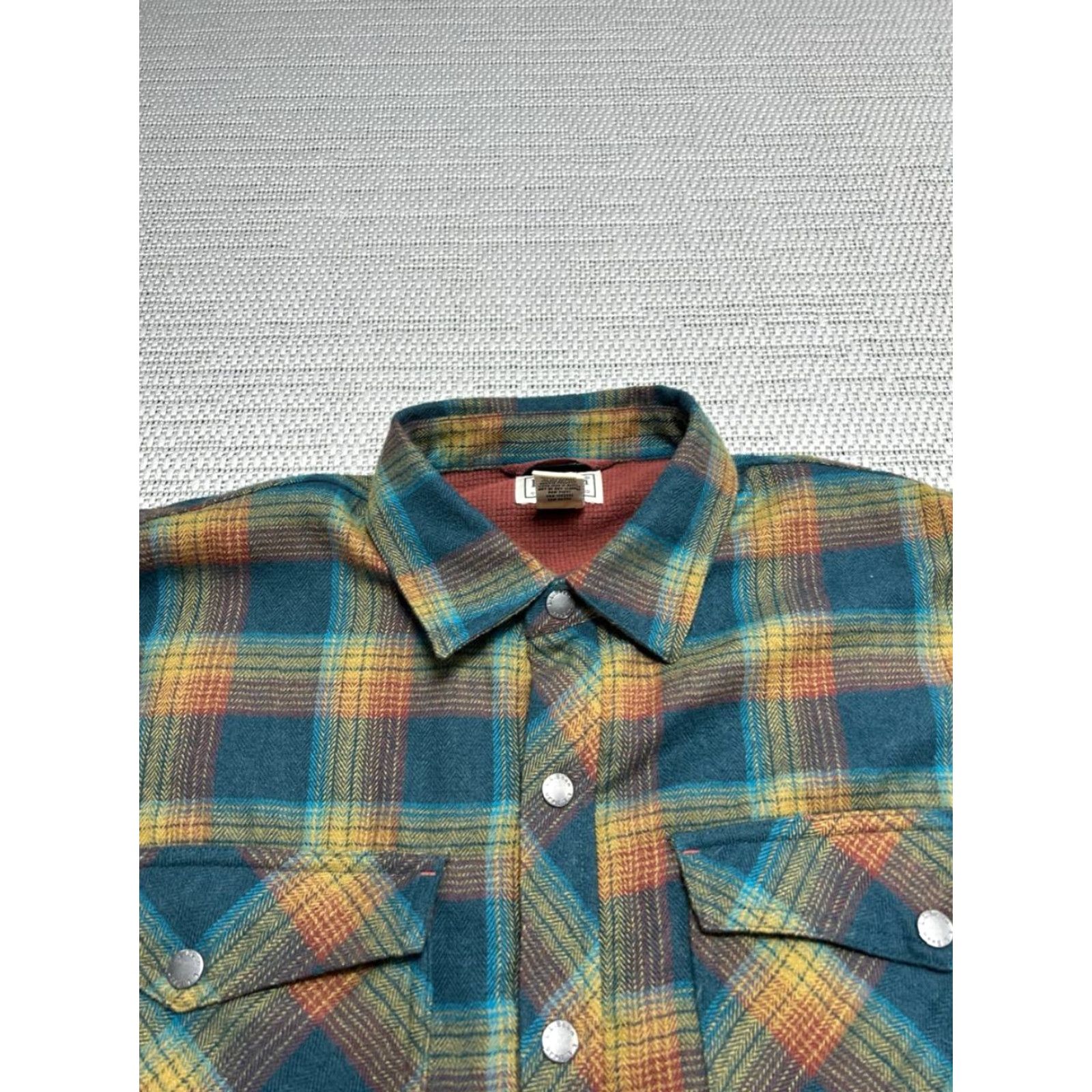 Vintage L.L.Bean Button-Up Shirt Mens M Blue Flannel Polyester Plaid Casual Winter Fall Spring Button-Down Collar Mens Clothing Size US M / EU 48-50 / 2 - 2 Thumbnail