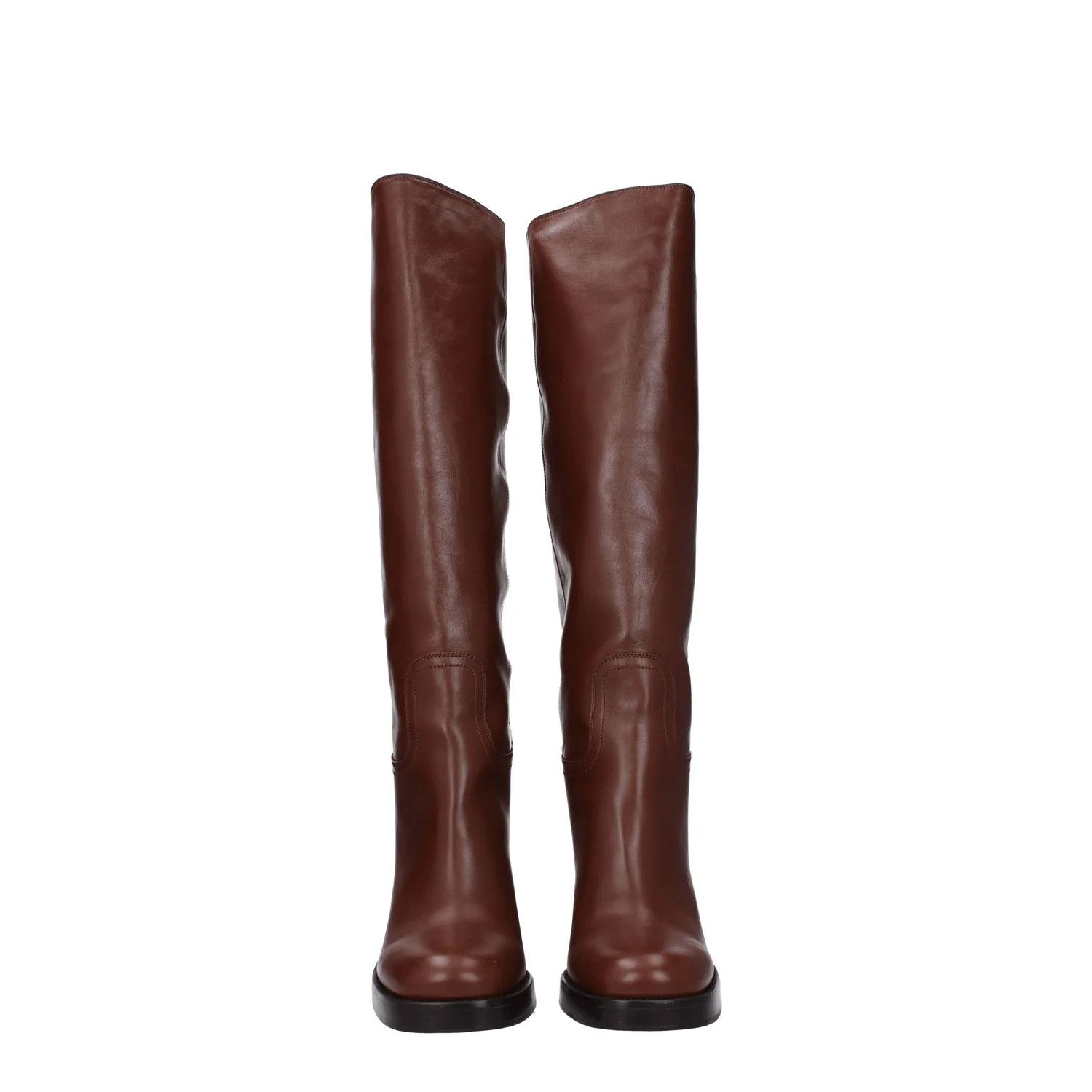Prada ob1o1e1124 Leather Boots in Brown Size US 9 / IT 39 - 3 Thumbnail