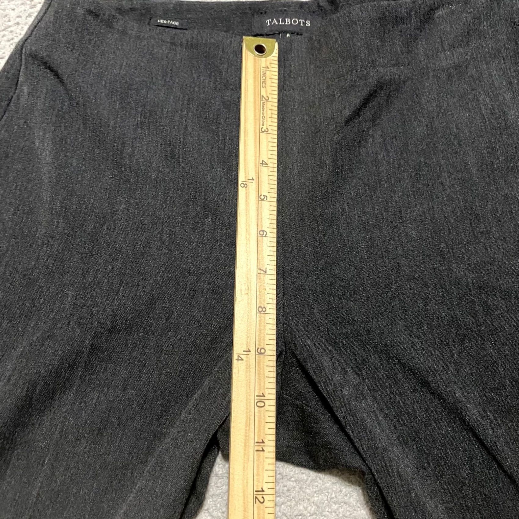 Talbots Talbots Womens Pants sz 6 Gray Straight Office Business High Rise Dress Pants Size 28" / US 6 / IT 42 - 7 Thumbnail