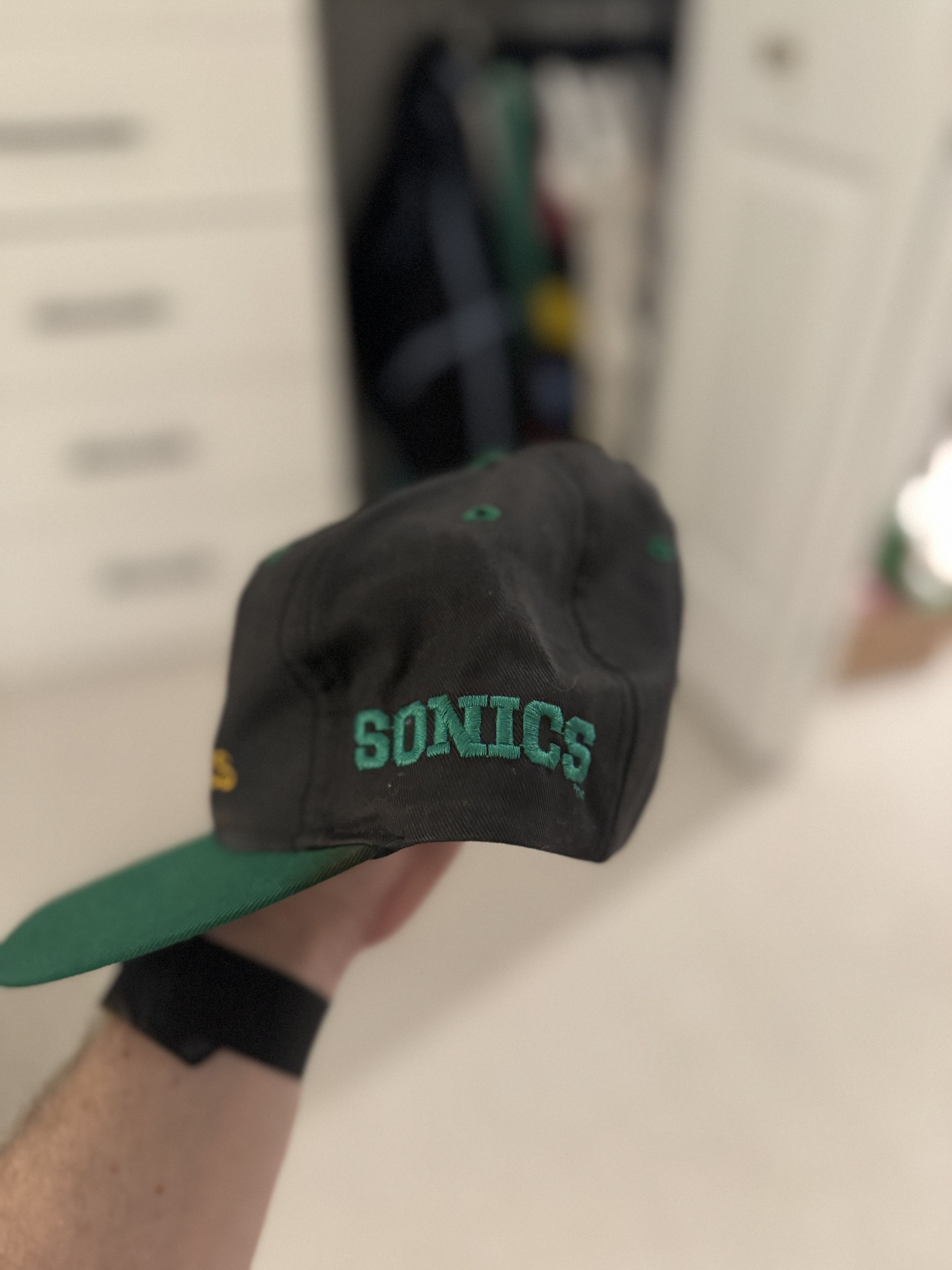 Vintage *VINTAGE* Seattle Supersonics Sonics Logo NBA Snapback Hat Size ONE SIZE - 3 Thumbnail