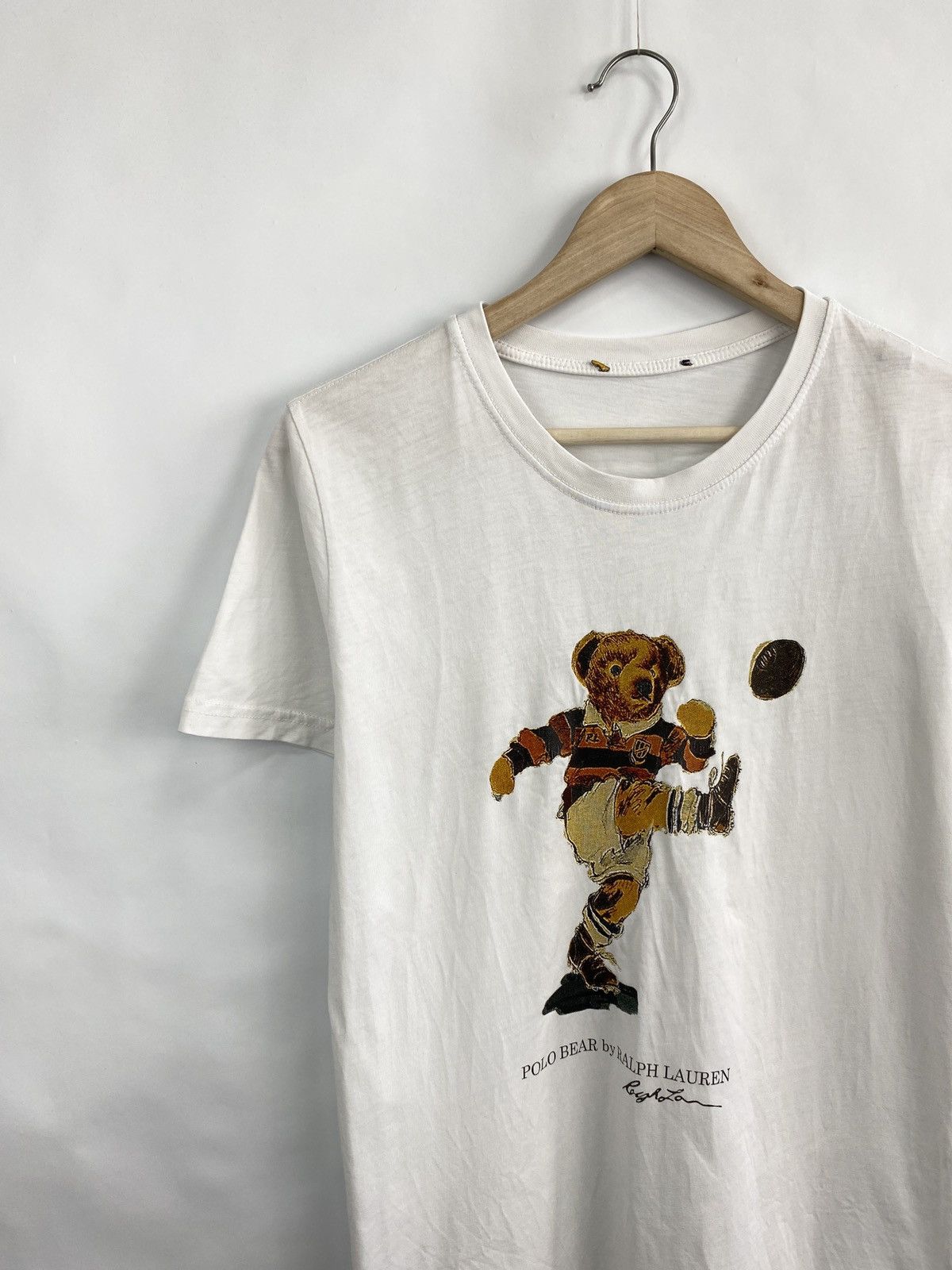 Polo Ralph Lauren 🇺🇸 Polo Bear Ralph Lauren Rugby T-Shirt Rare Retro Hype Y2K Size US S / EU 44-46 / 1 - 2 Thumbnail