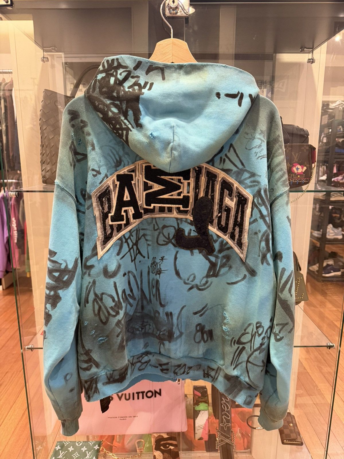 Balenciaga Balenciaga Skater Full Zip Hoodie - Blue Size US XXS / EU 40 - 2 Thumbnail