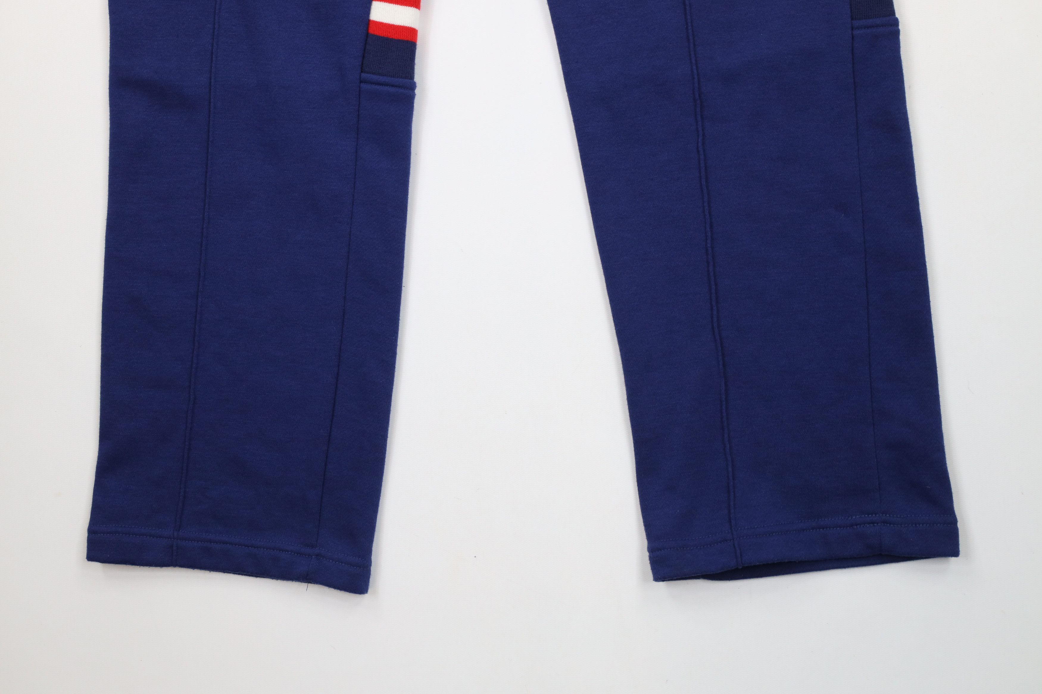 Vintage Vintage 70s Streetwear Striped Flared Sweatpants Pants Blue Size US 38 / EU 54 - 3 Thumbnail